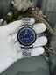 Seiko Datejust Silver Blue Sunburst Dial Premium Watch