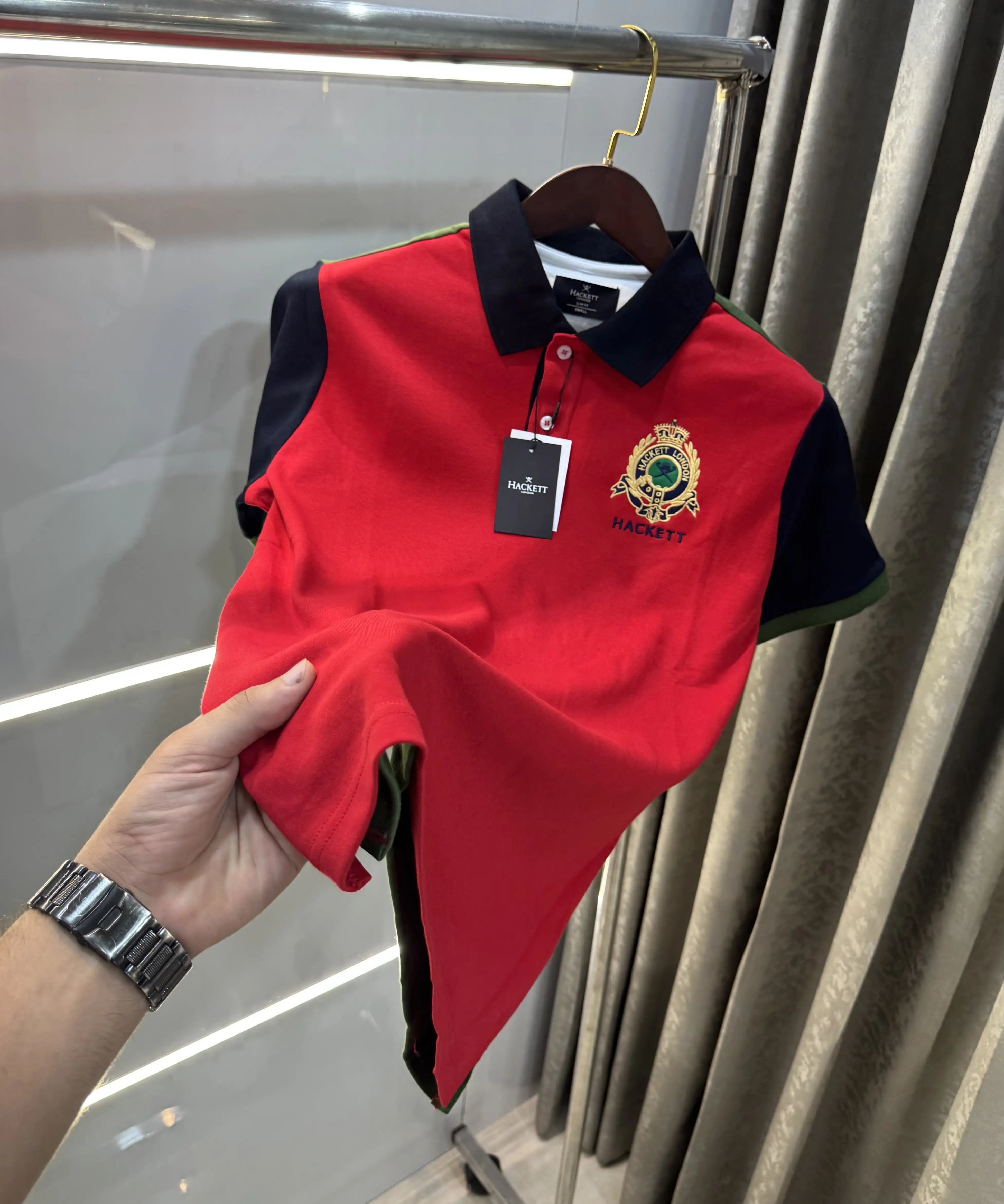 Hacket Red Logo Work Premium Polo T-Shirt Main image