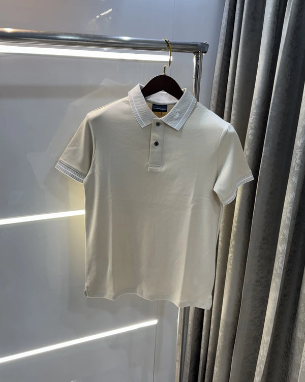Emporio Armani Beige Premium Polo T-Shirt
