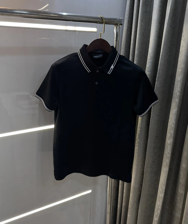 Emporio Armani Black Premium Polo T-Shirt
