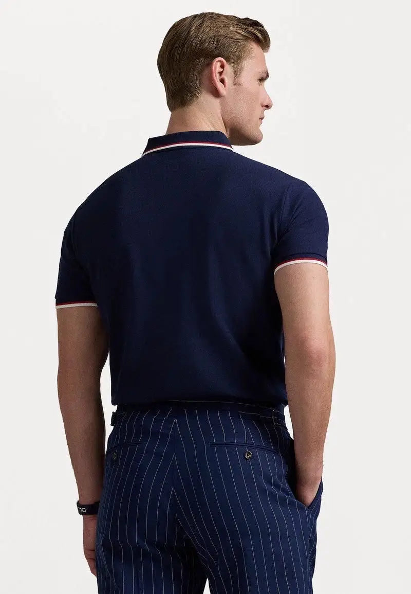 Ralph Lauren Navy Blue Embroidery Logo Premium Classic Polo T-Shirt Secondary image