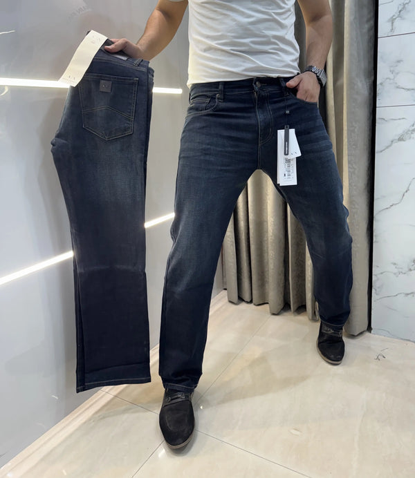 Armani Exchange Greenish Imported Hyperflex Denim
