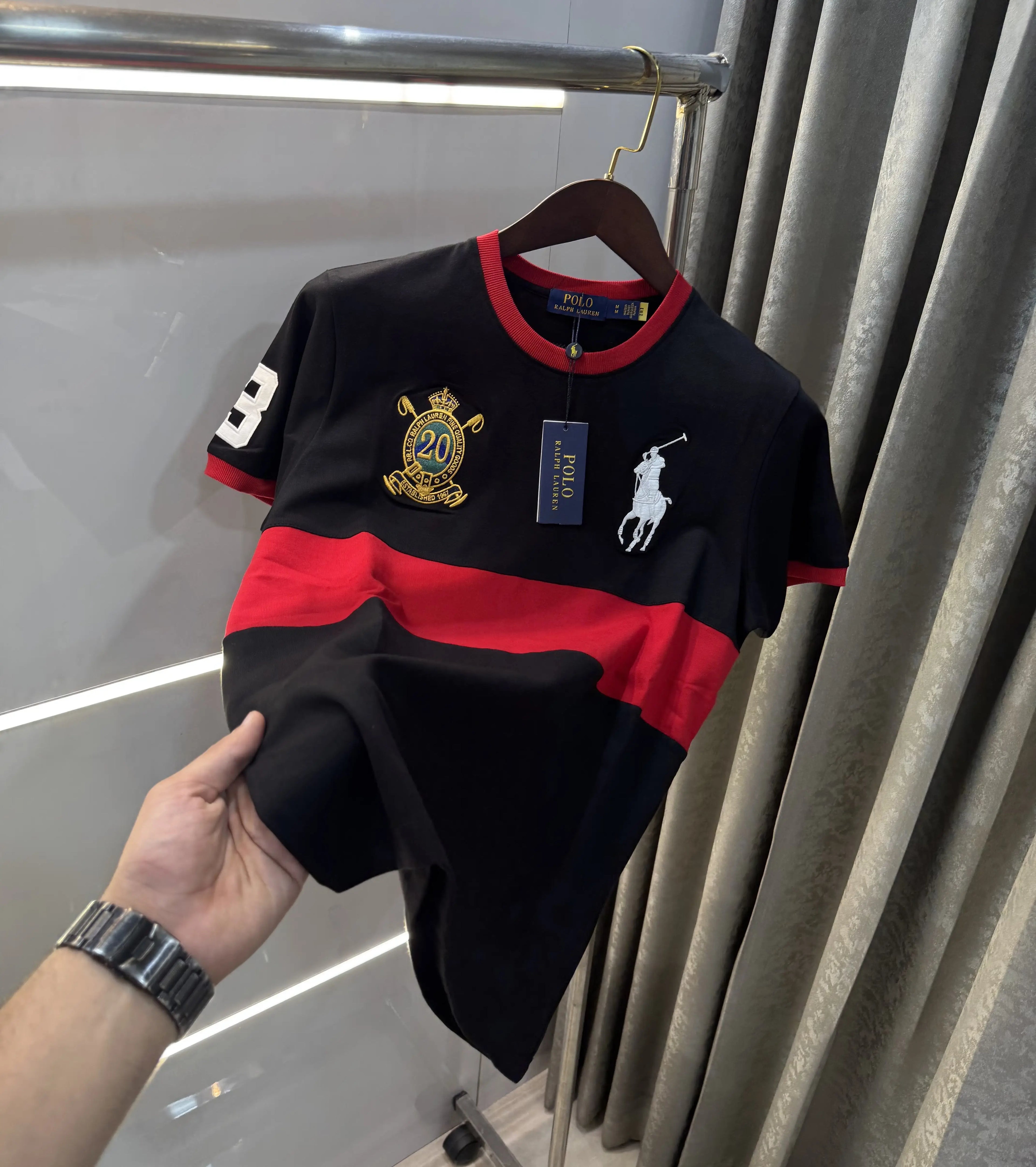 Ralph Lauren Black Logo Work Premium T-Shirt