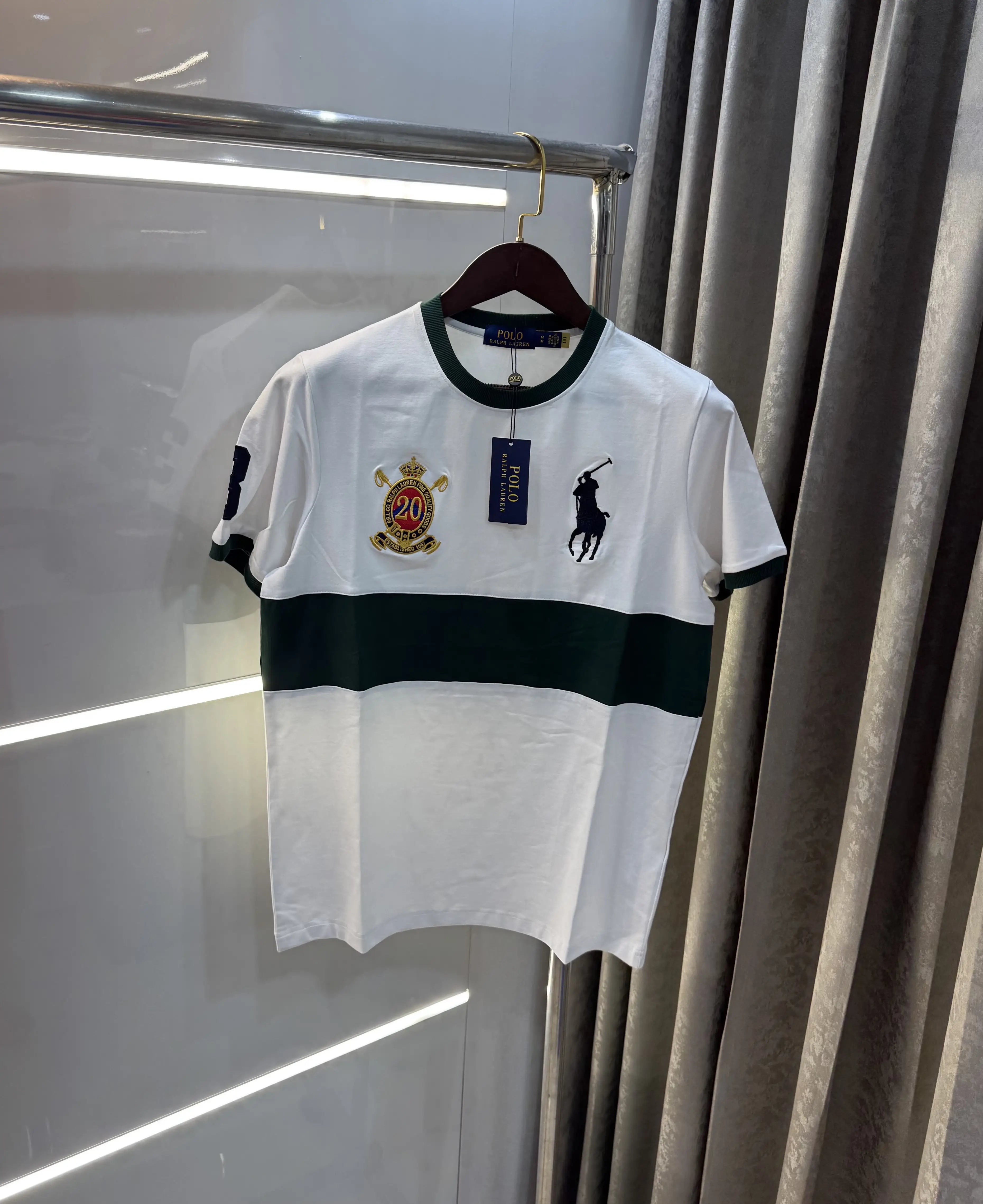 Ralph Lauren White Logo Work Premium T-Shirt