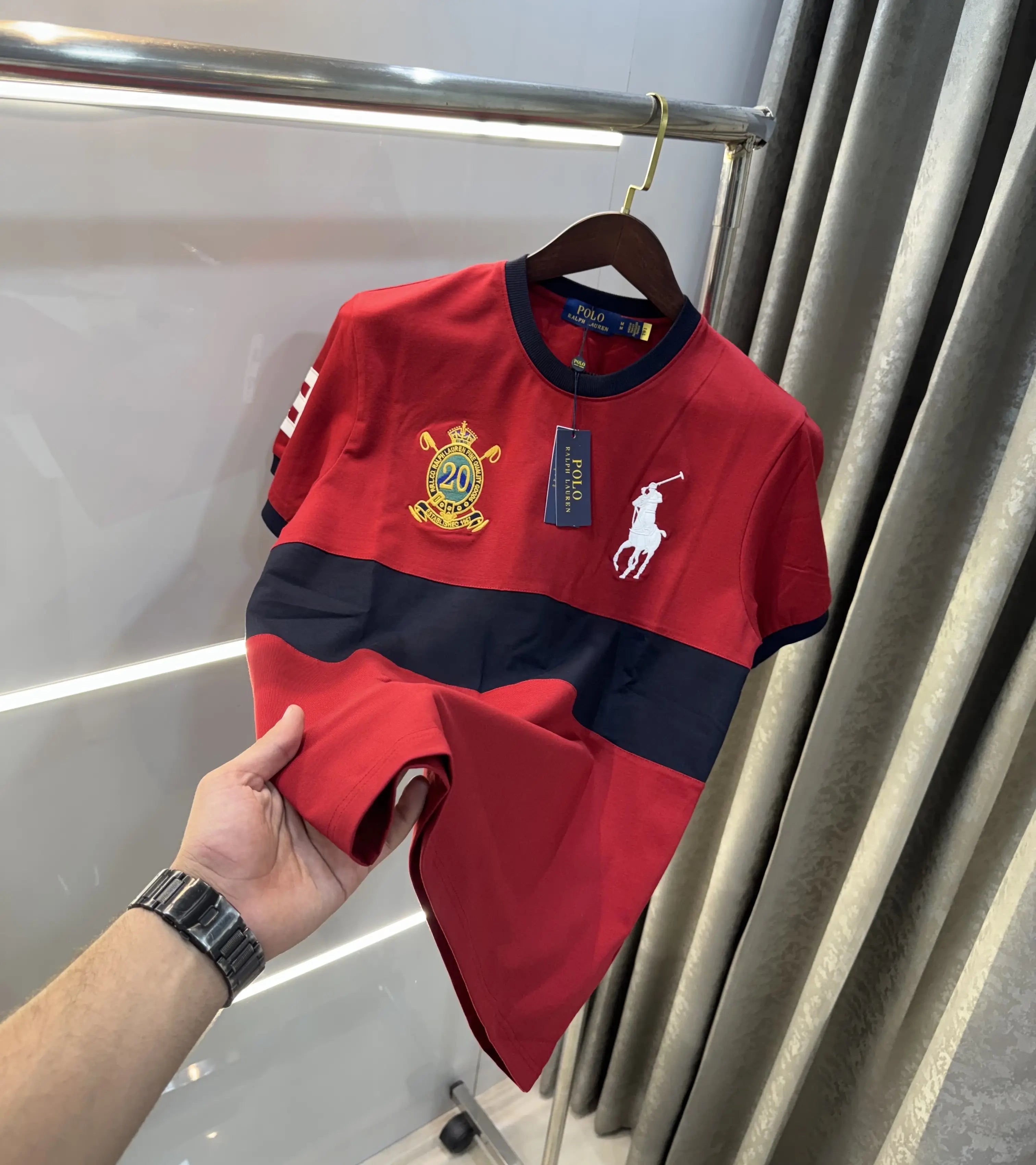 Ralph Lauren Red Logo Work Premium T-Shirt Main image