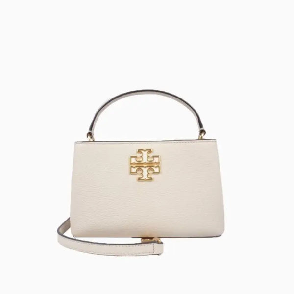 TORY BURCH BRITTEN SATCHEL PREMIUM BAG WITH OG BOX AND ACCESSORIES
