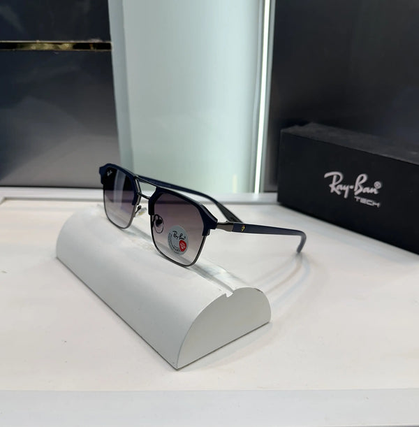 Ray Ban Matt Blue Shaded Lens Premium Lens 04