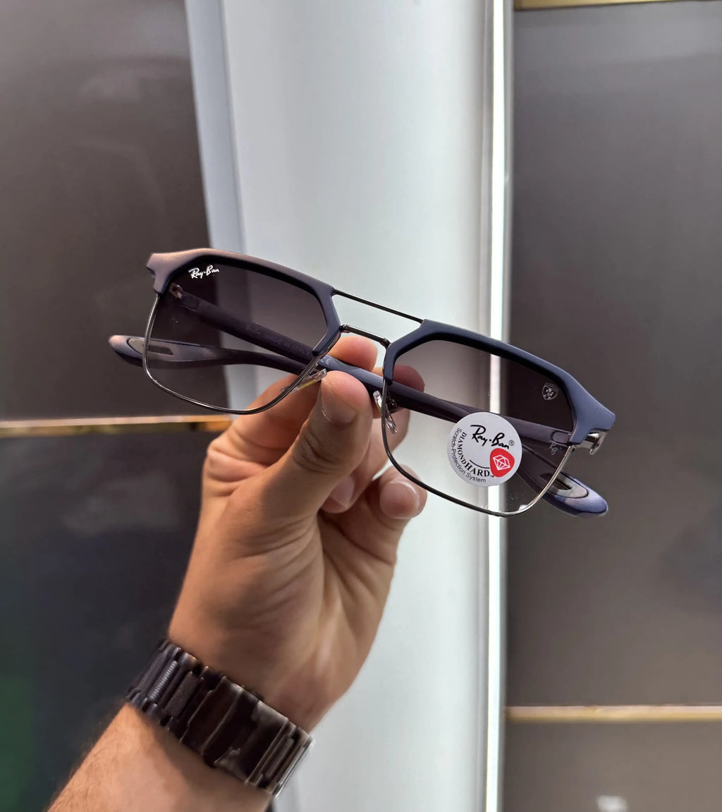 Ray Ban Matt Blue Shaded Lens Premium Lens 04