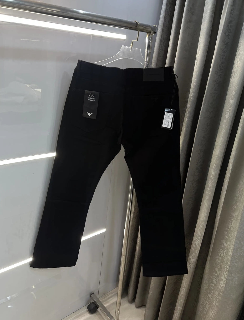 Emporio Armani Jet Black Imported BootCut  Denim