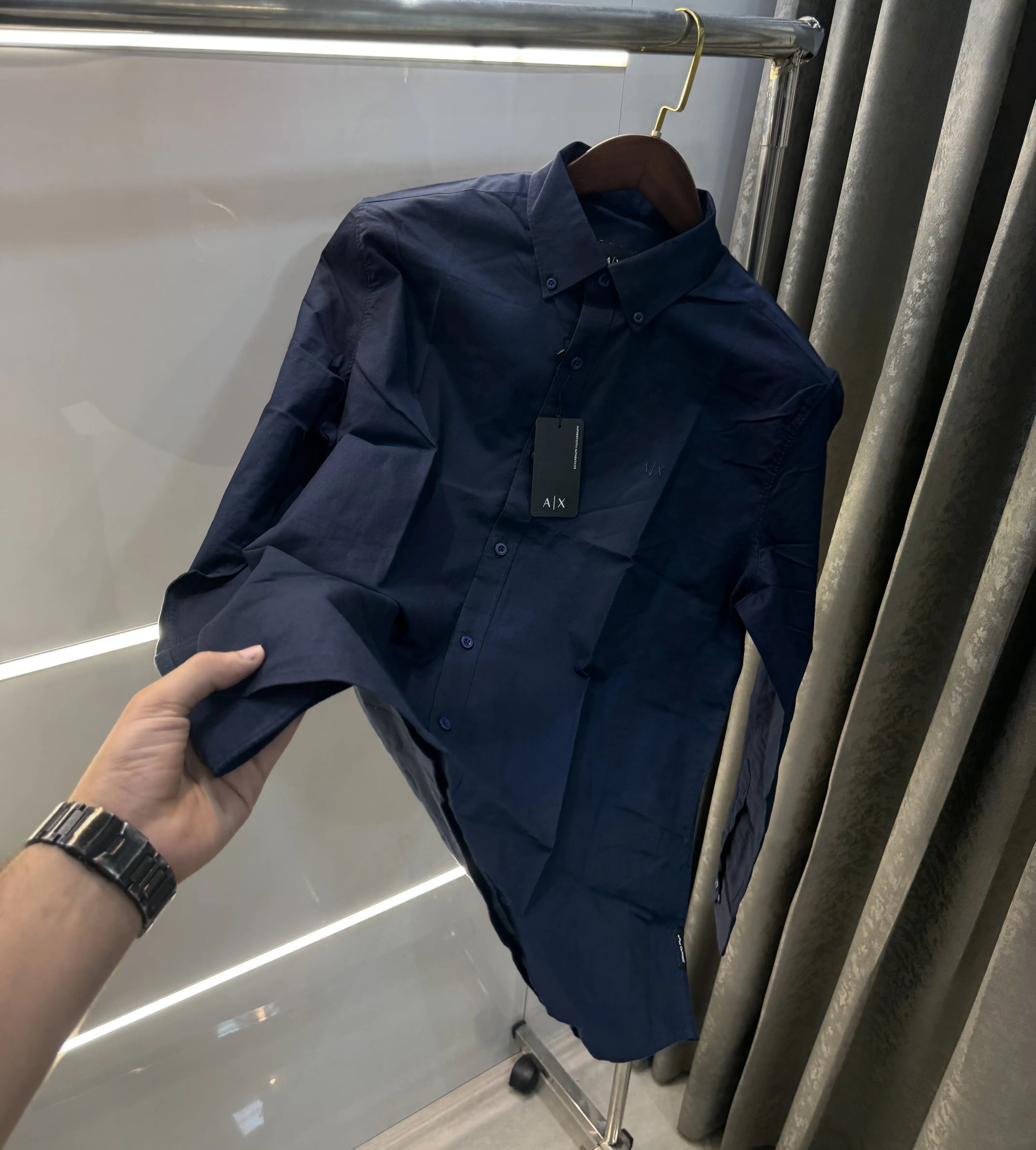Armani Exchange Navy Blue Premium Shirt