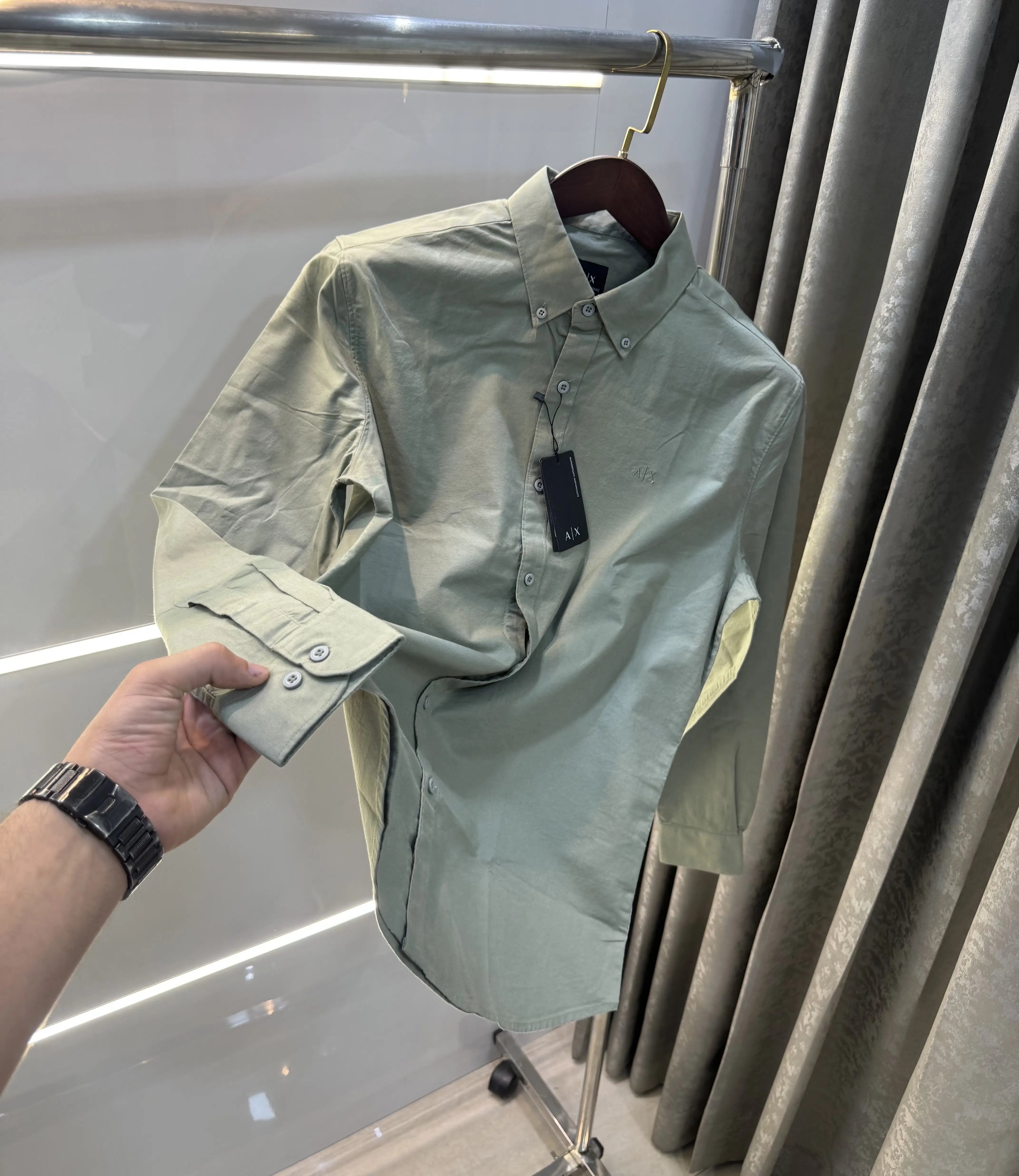 Armani Exchange Pastel Green Premium Shirt Main image