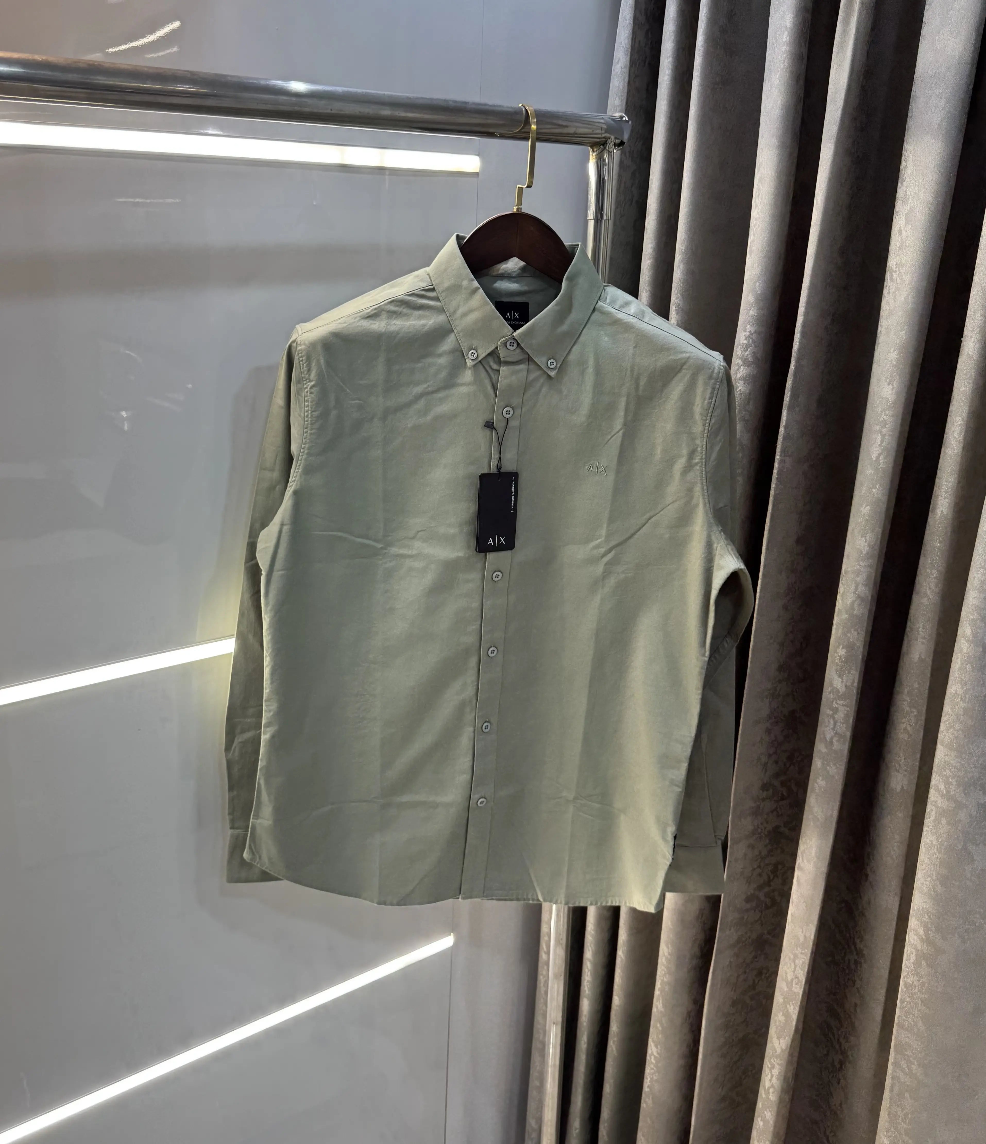 Armani Exchange Pastel Green Premium Shirt Secondary image
