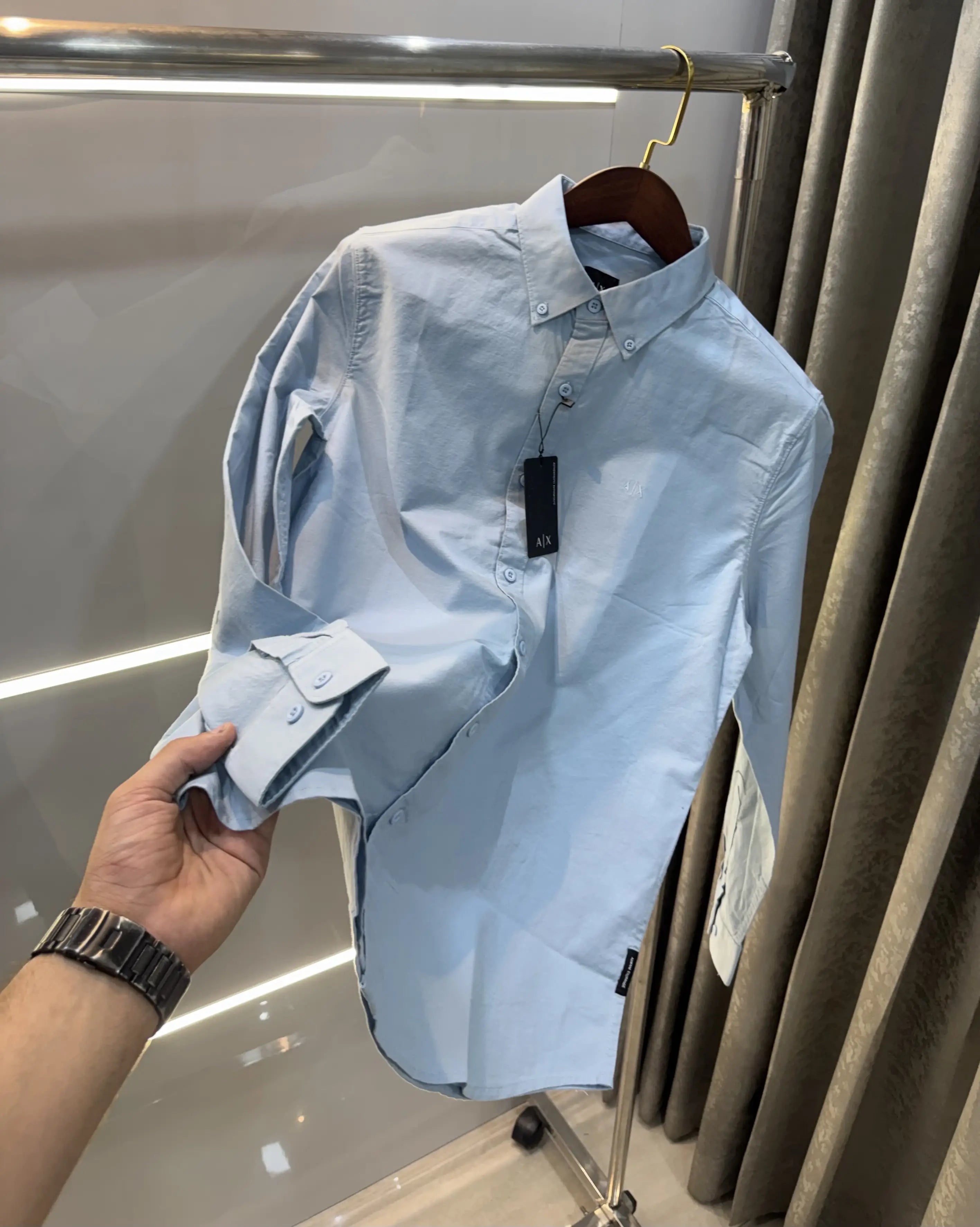 Armani Exchange Sky Blue Premium Shirt Main image