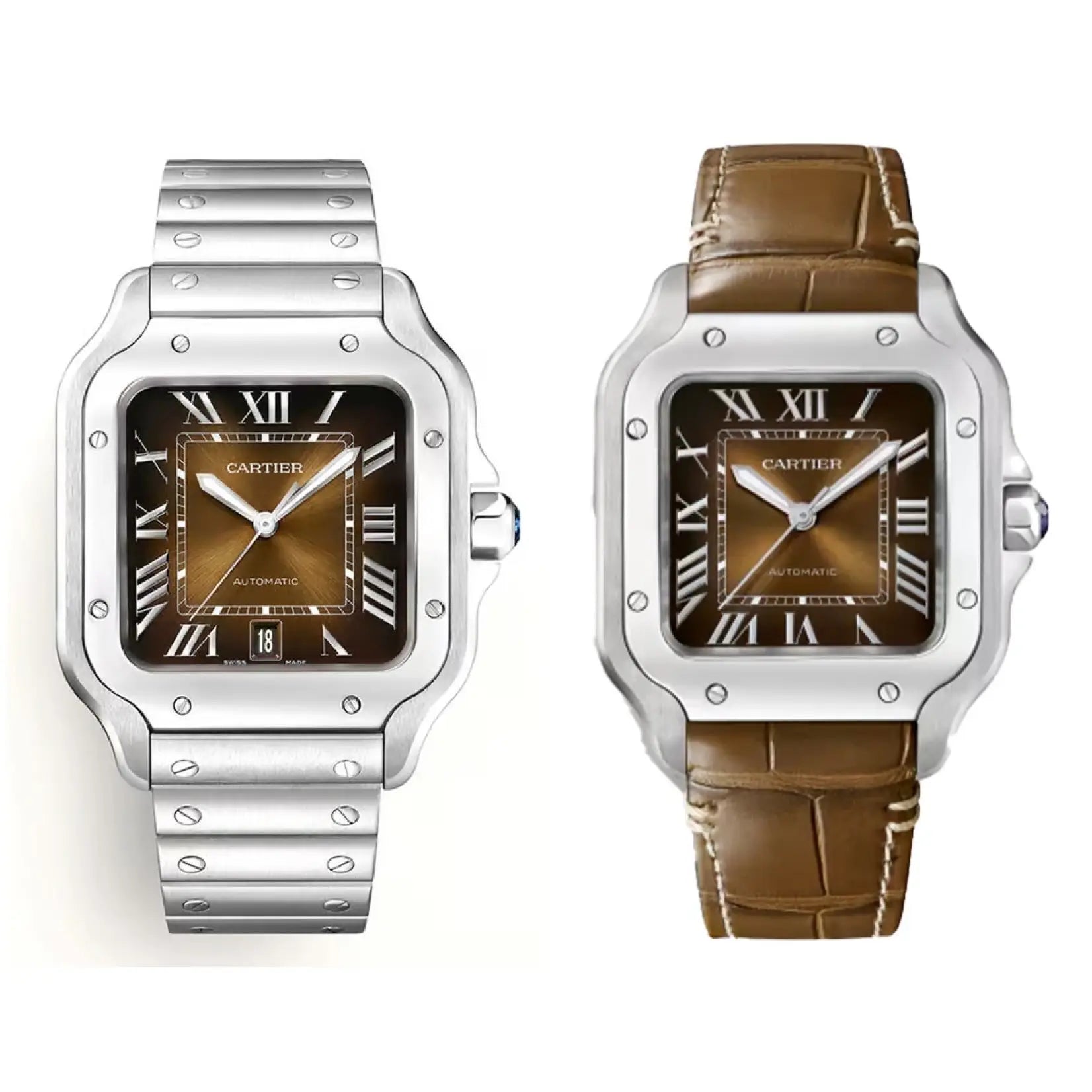 Cartier Santos Premium Automatic Dual Strap