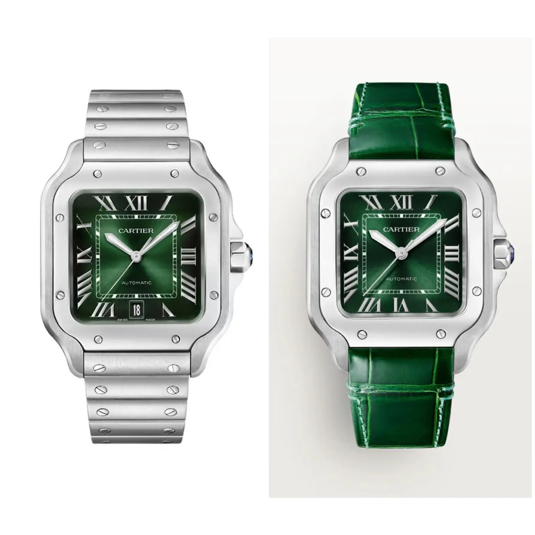 Cartier Santos Premium Automatic Dual Strap