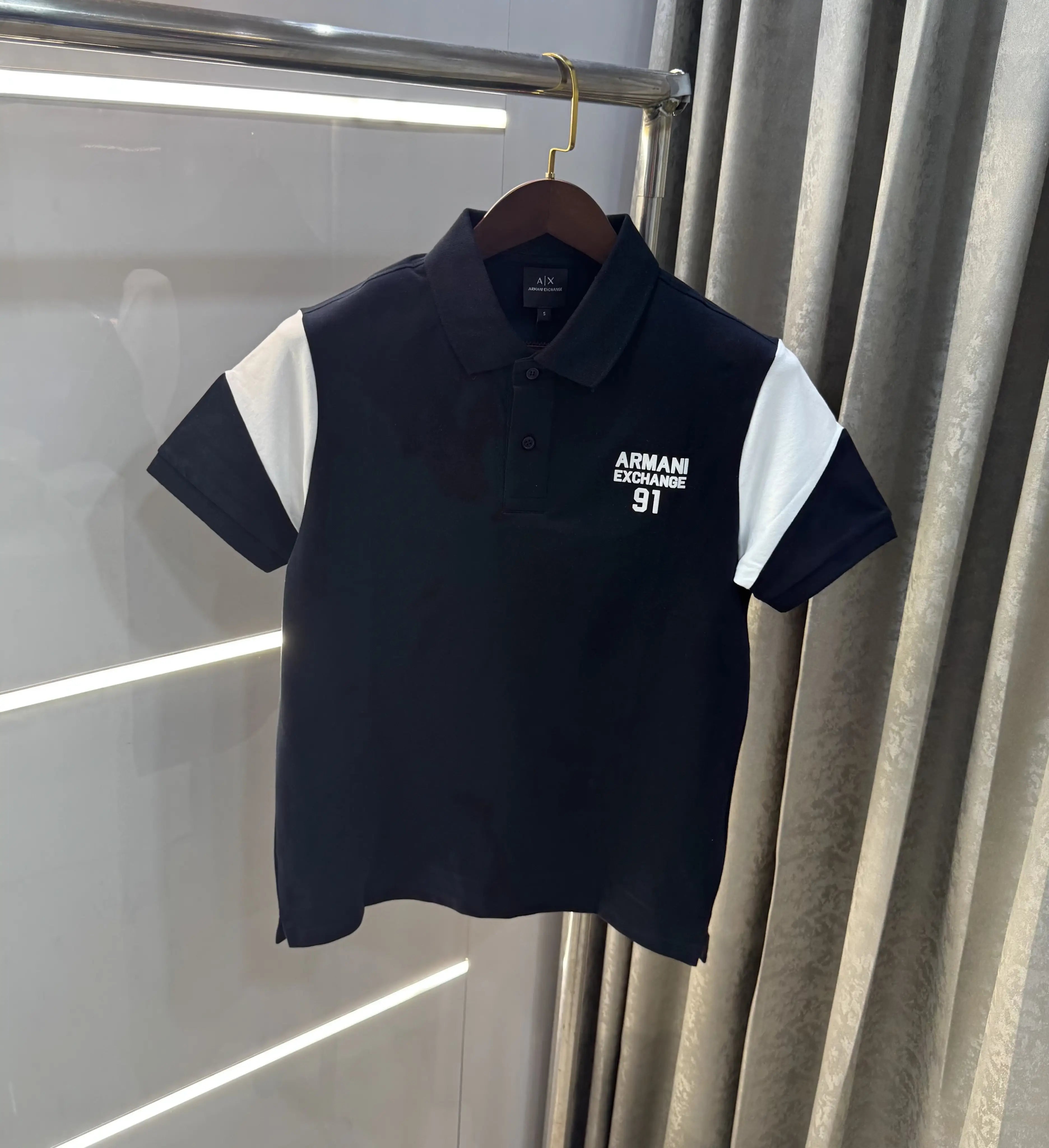 Arman i Exchange Blue Logo Work Premium Polo T-Shirt
