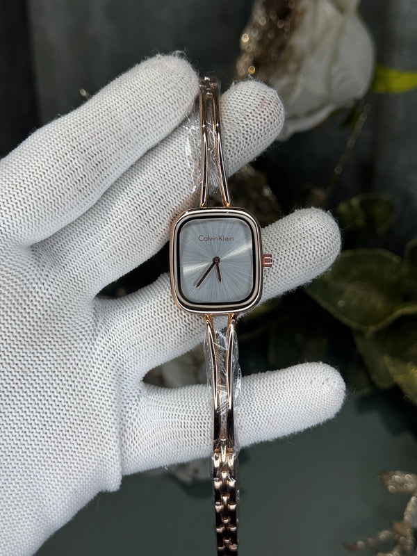 Calvin Klein Rose Gold White Premium Ladies Watch