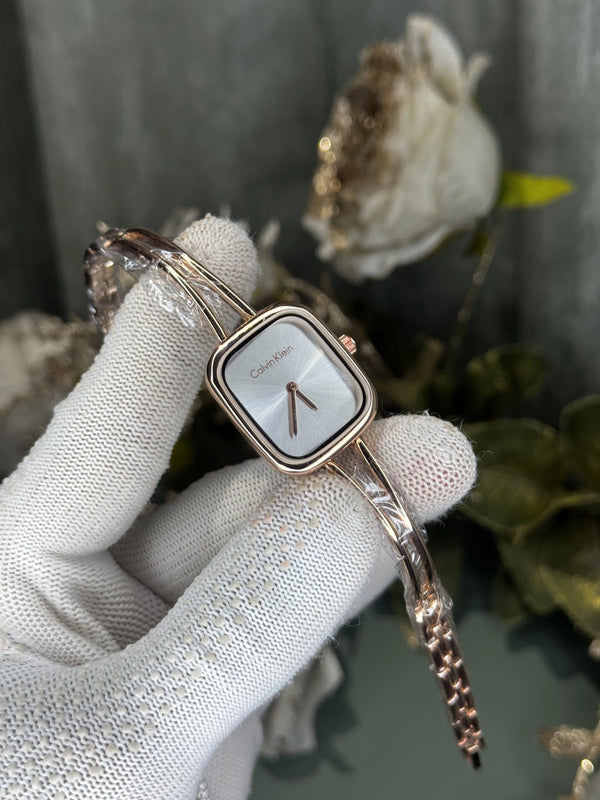 Calvin Klein Rose Gold White Premium Ladies Watch