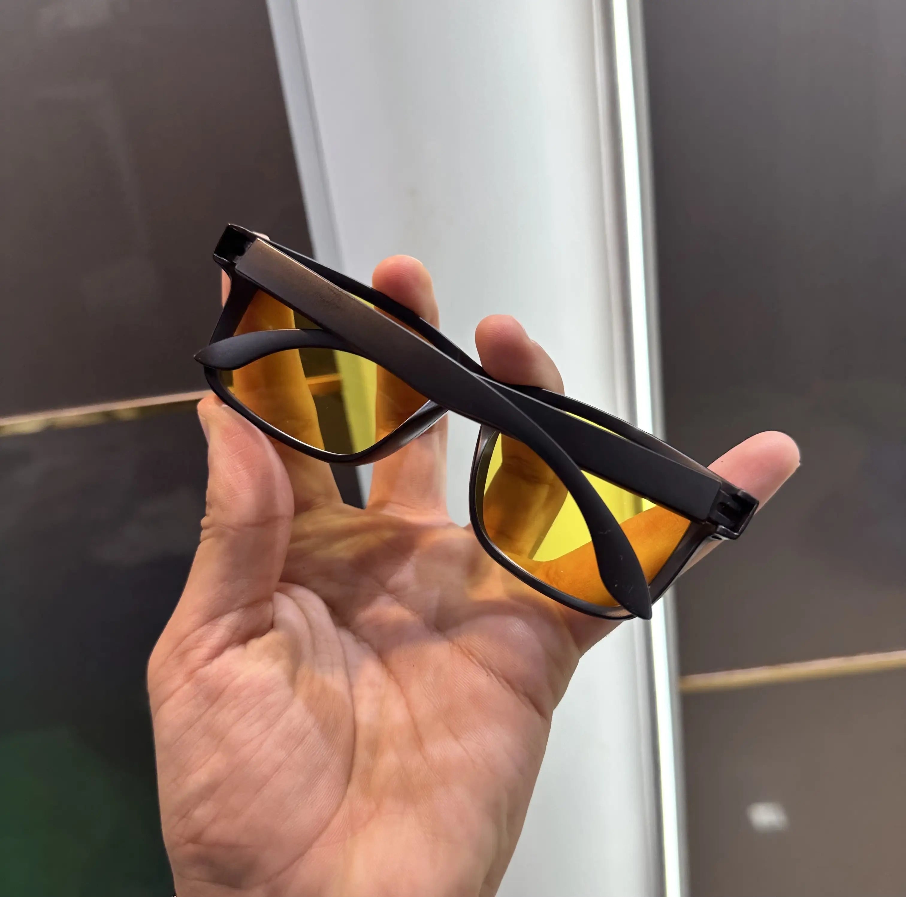 Oakley Matt Black Yellow Premium Shades 3056 Secondary image