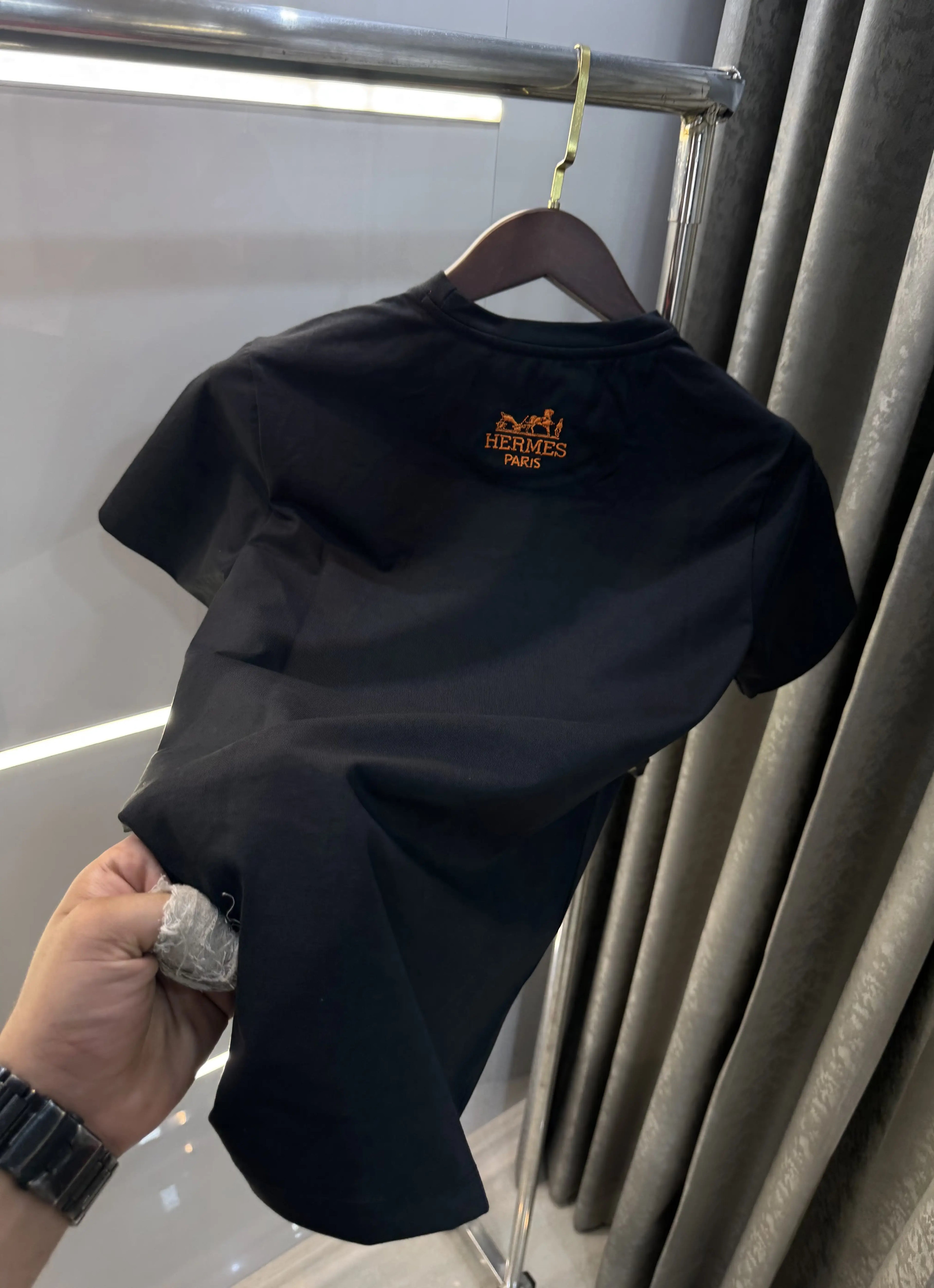 Hermes Black Premium Classic T-Shirt