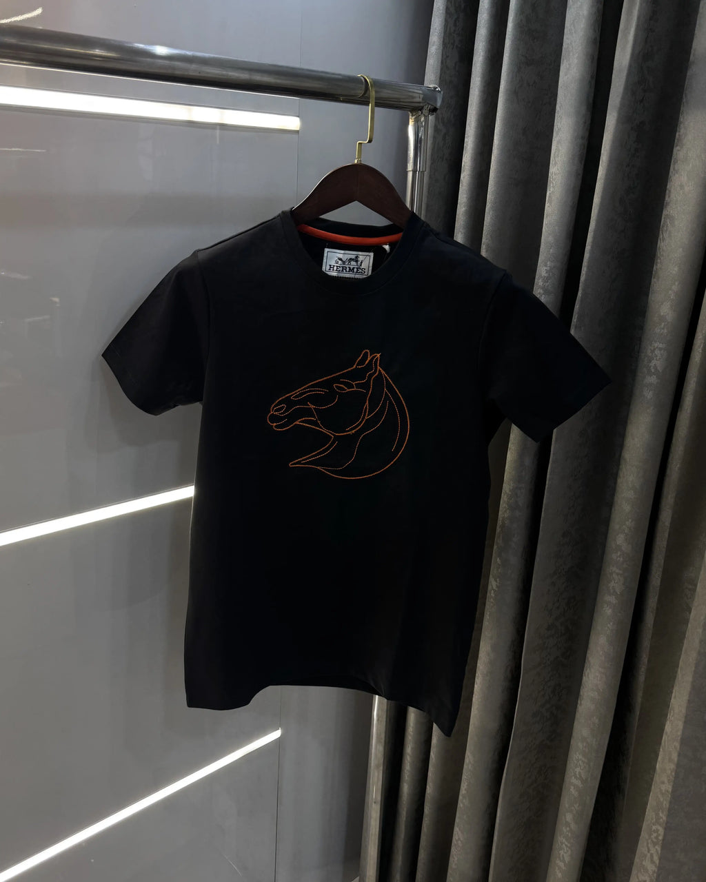 Hermes Black Premium Classic T-Shirt