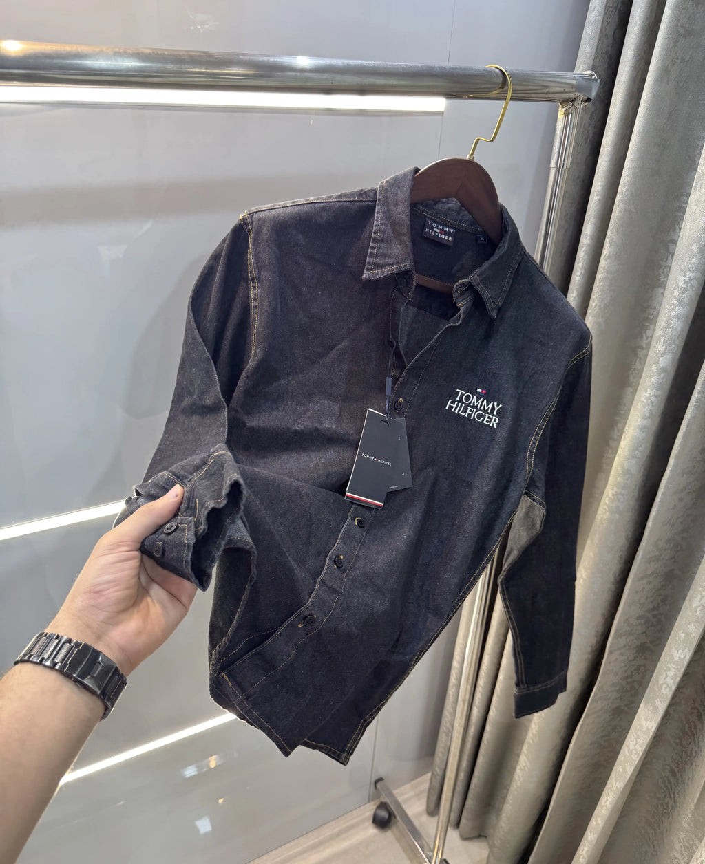 Tommy Hilfiger Black Logo Work Premium Shirt