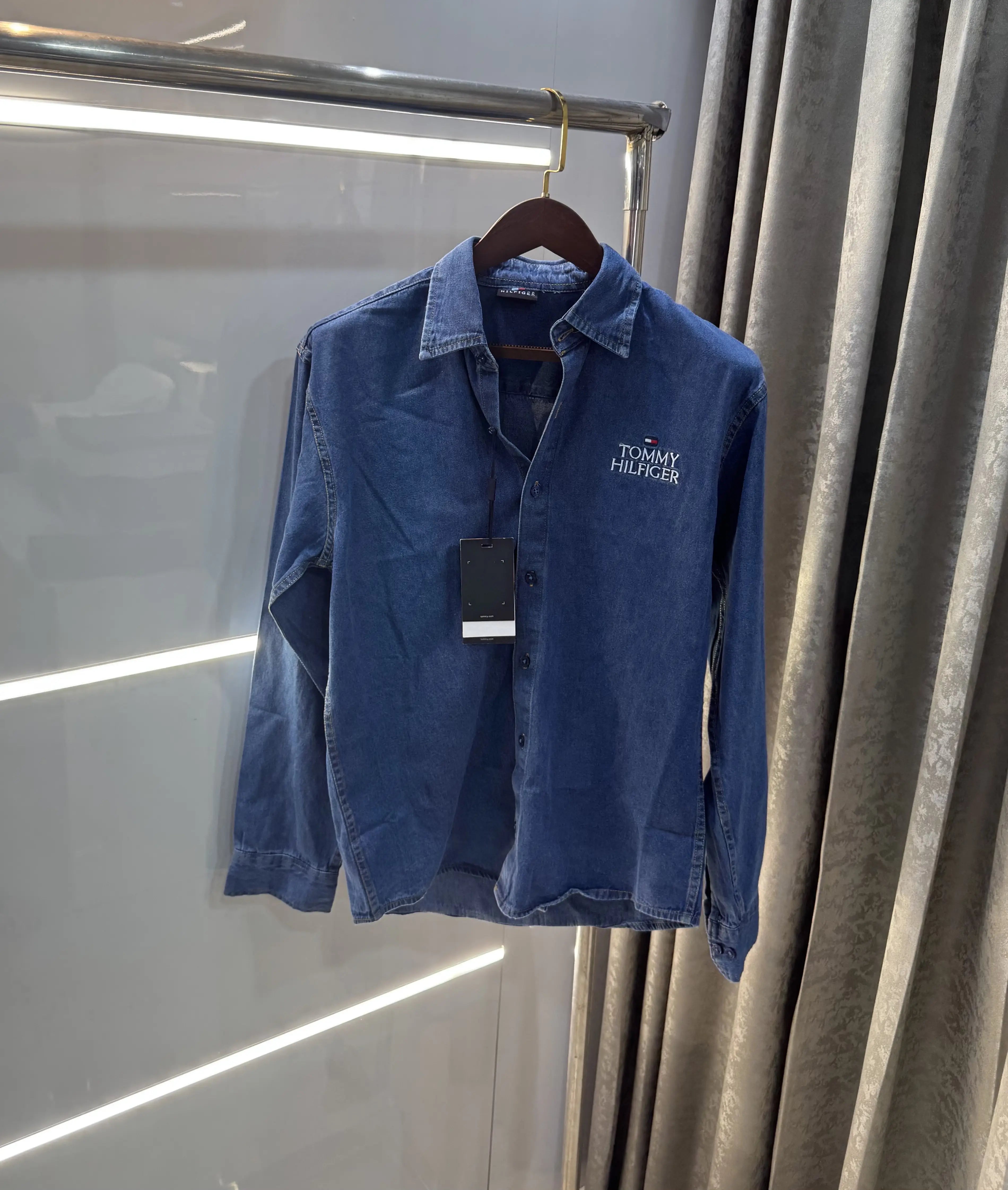 Tommy Hilfiger Dark Blue Logo Work Premium Shirt
