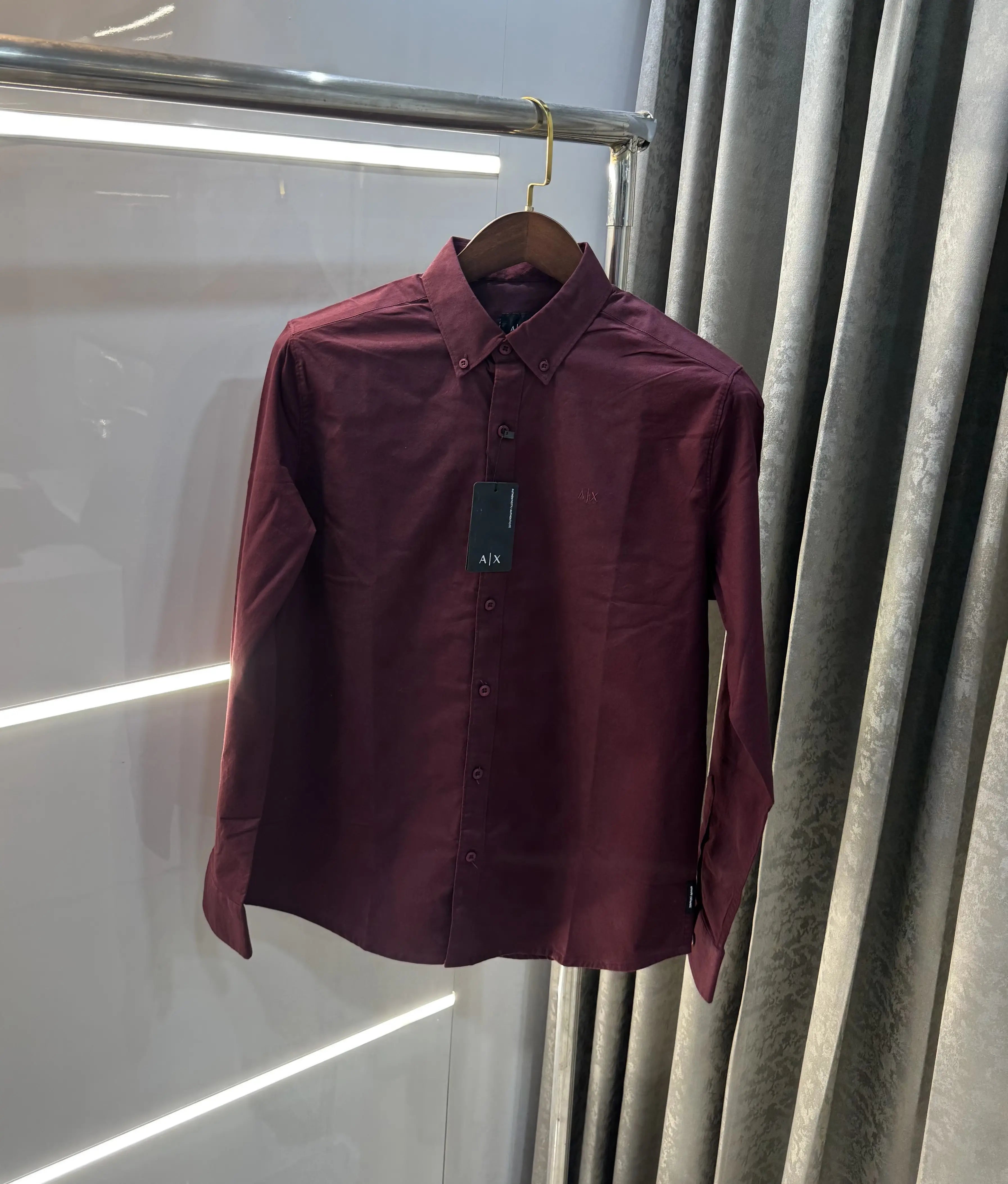 Armani Exchange Wine Premium Shirt Secondary image