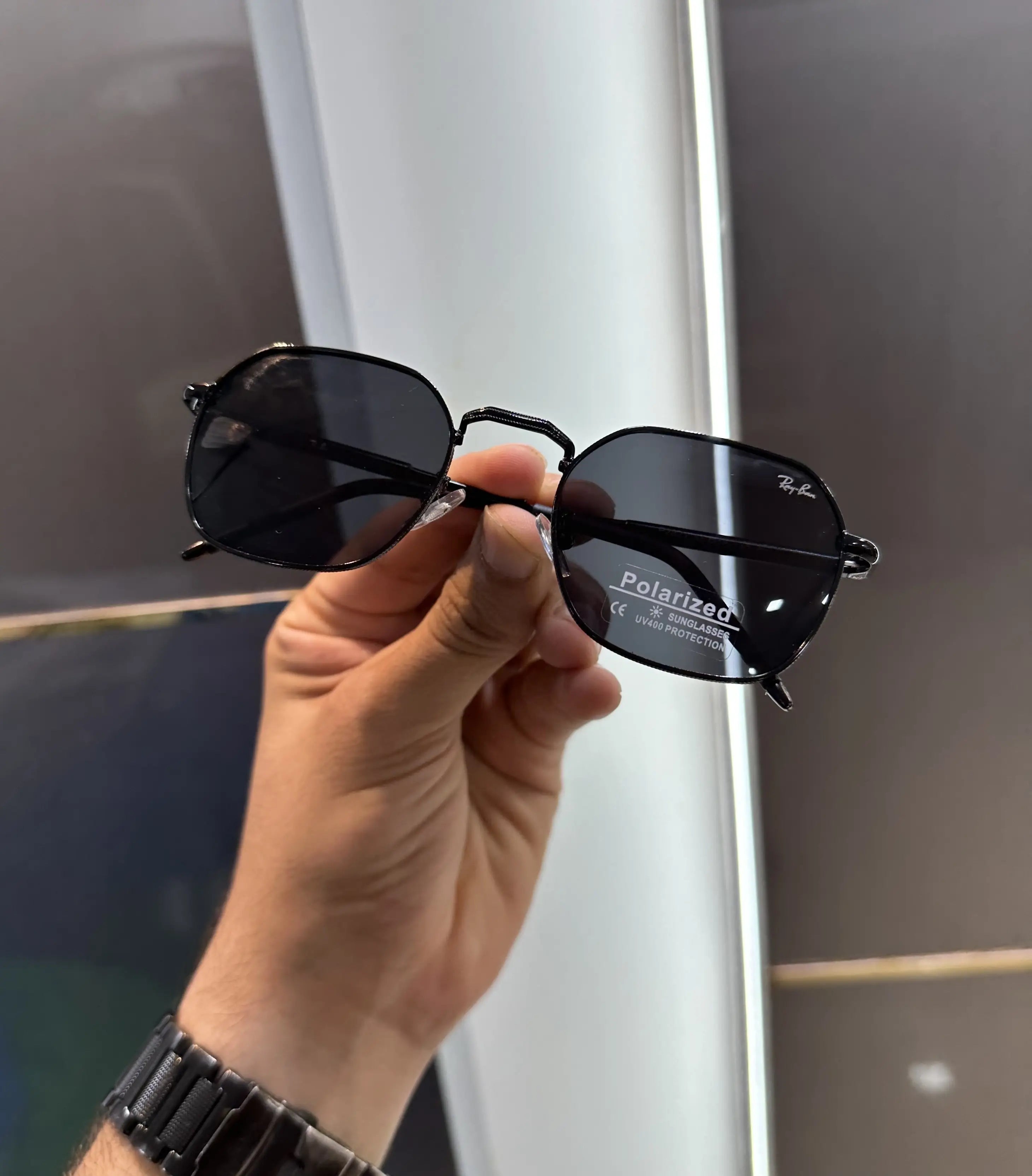 RayBan All Black Metal Premium Shades 2821 Secondary image