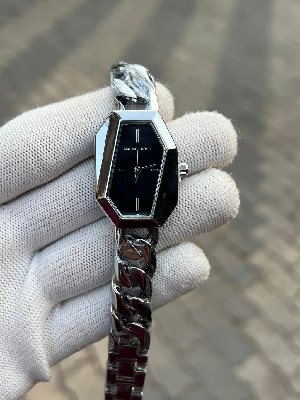 Michae_l Kors Silver Black