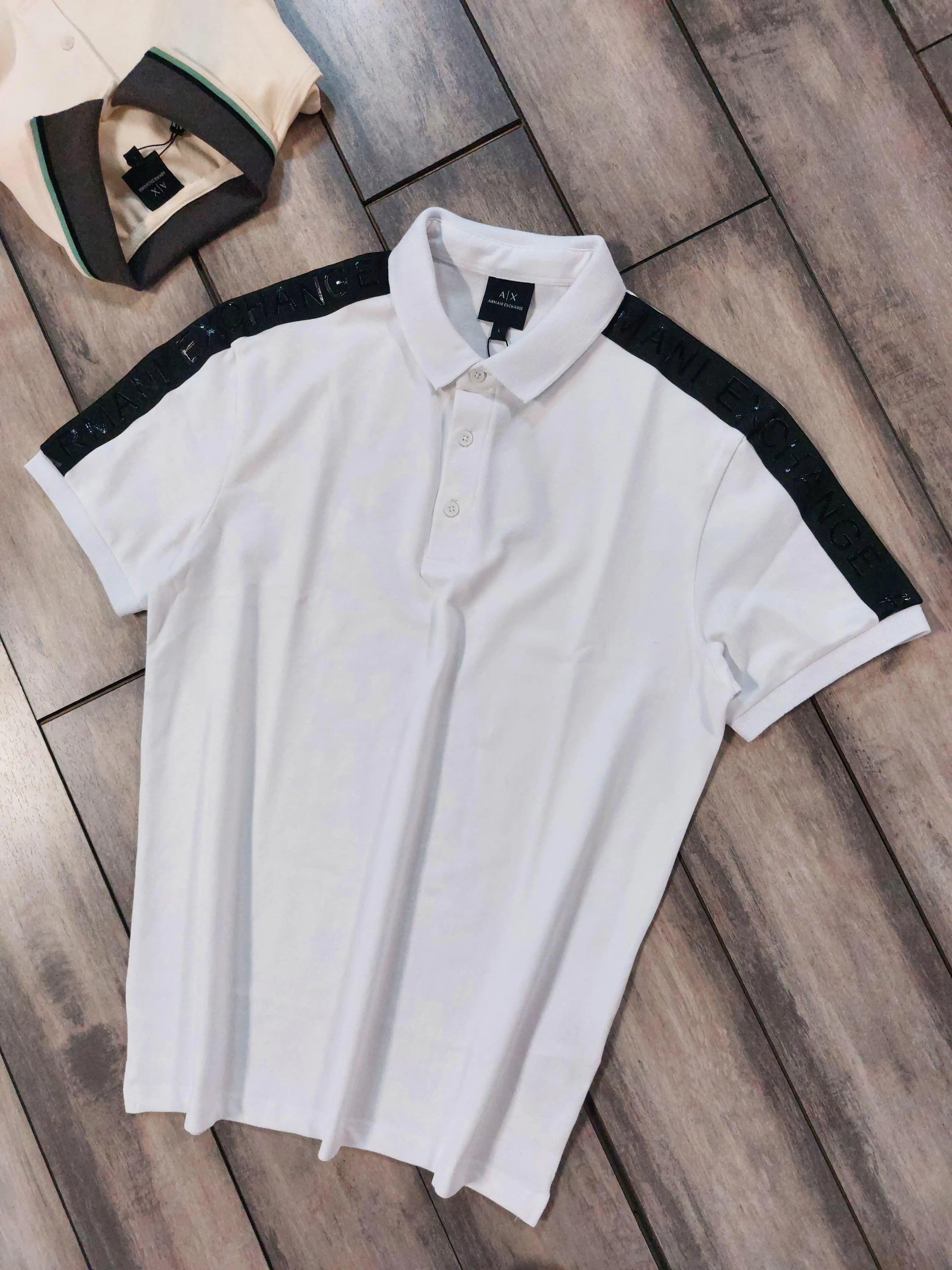 Arman i Exchange White Logo Work Premium Polo T-Shirt Main image