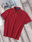 Ralph Lauren Maroon Embroidery Logo Premium Classic Polo T-Shirt