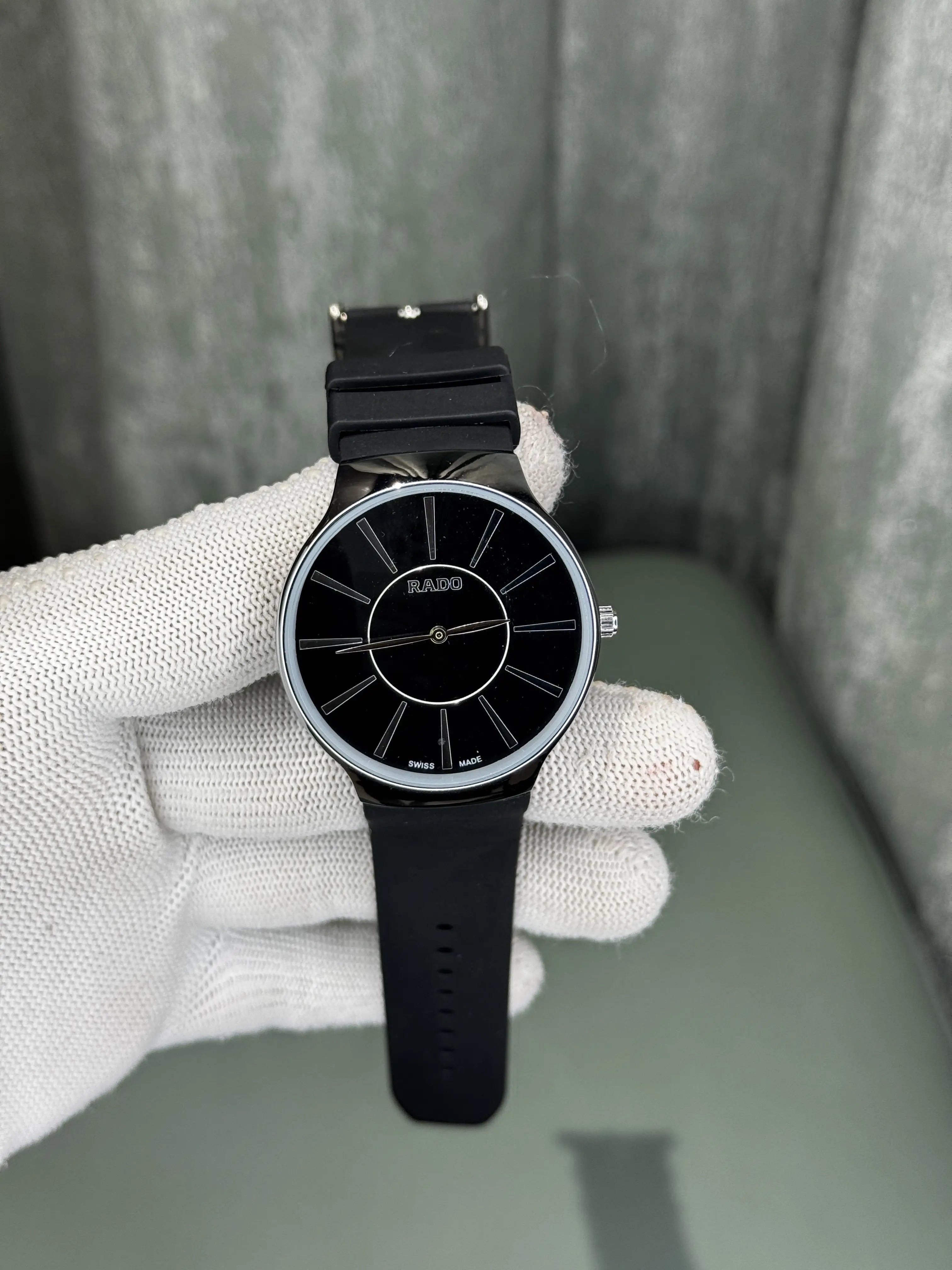 Rad o Silver Black Premium Quartz Watch Main image