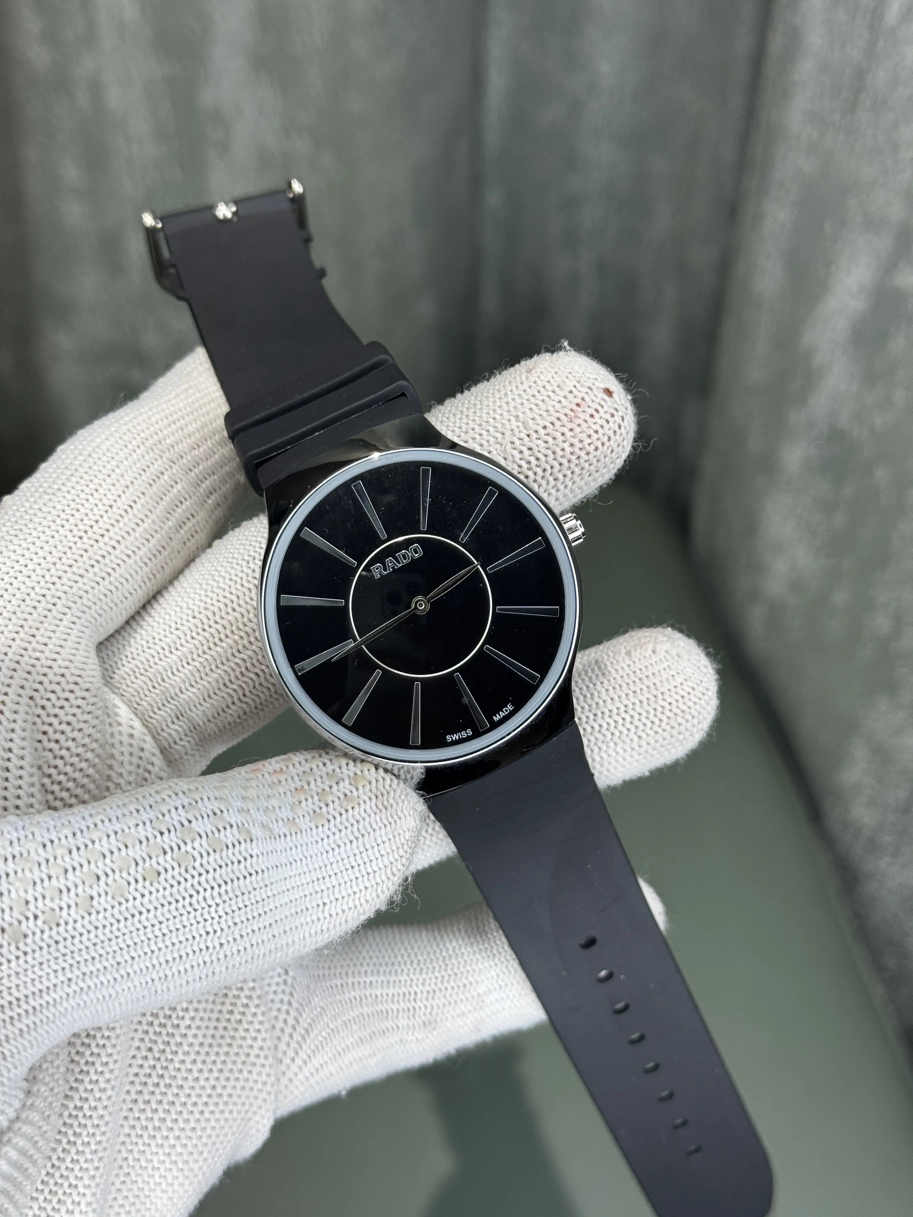 Rad o Silver Black Premium Quartz Watch Secondary image