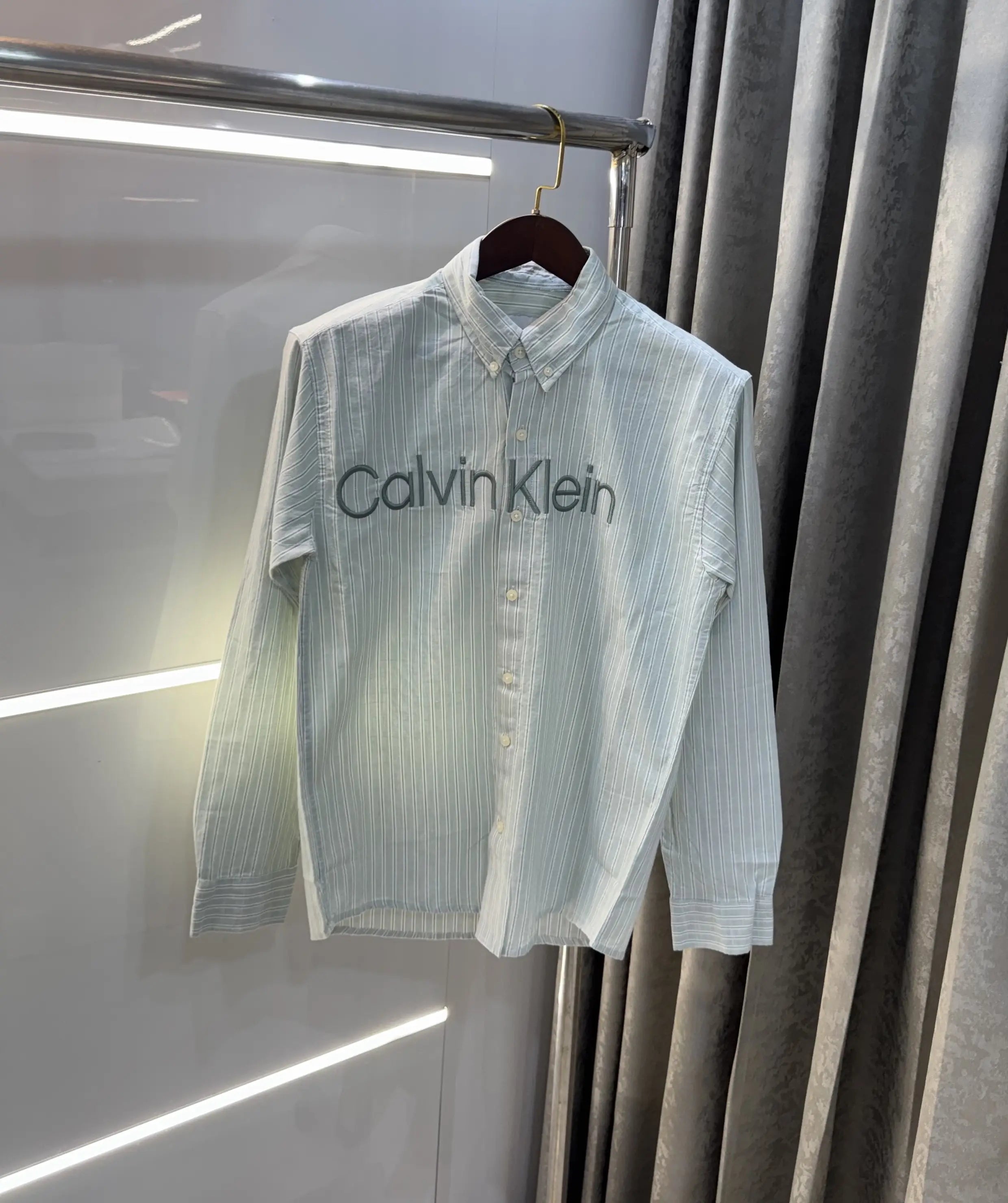 Calvin Klein Green Logo Work Premium Shirt Secondary image