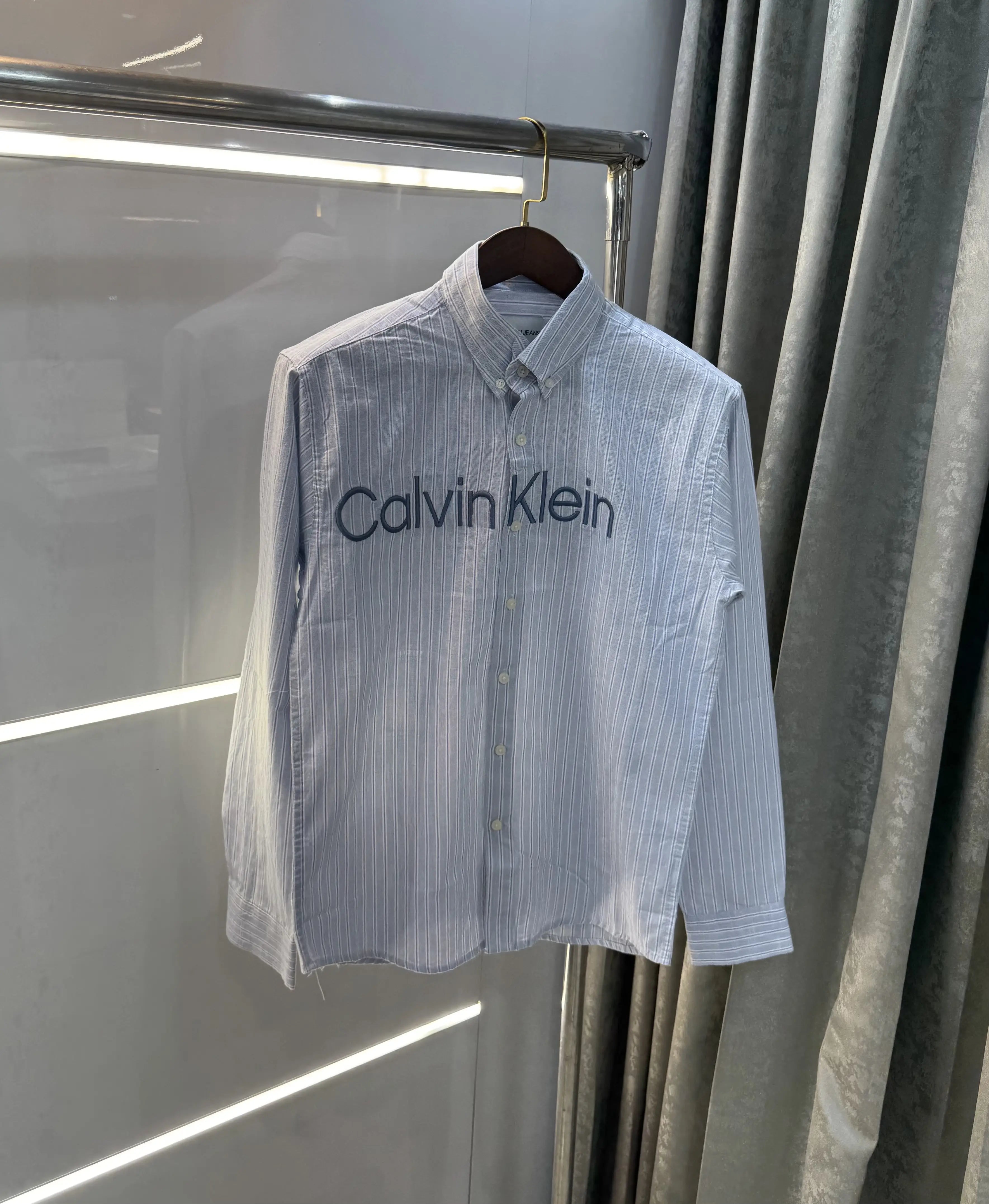 Calvin Klein Sky Blue Logo Work Premium Shirt Secondary image