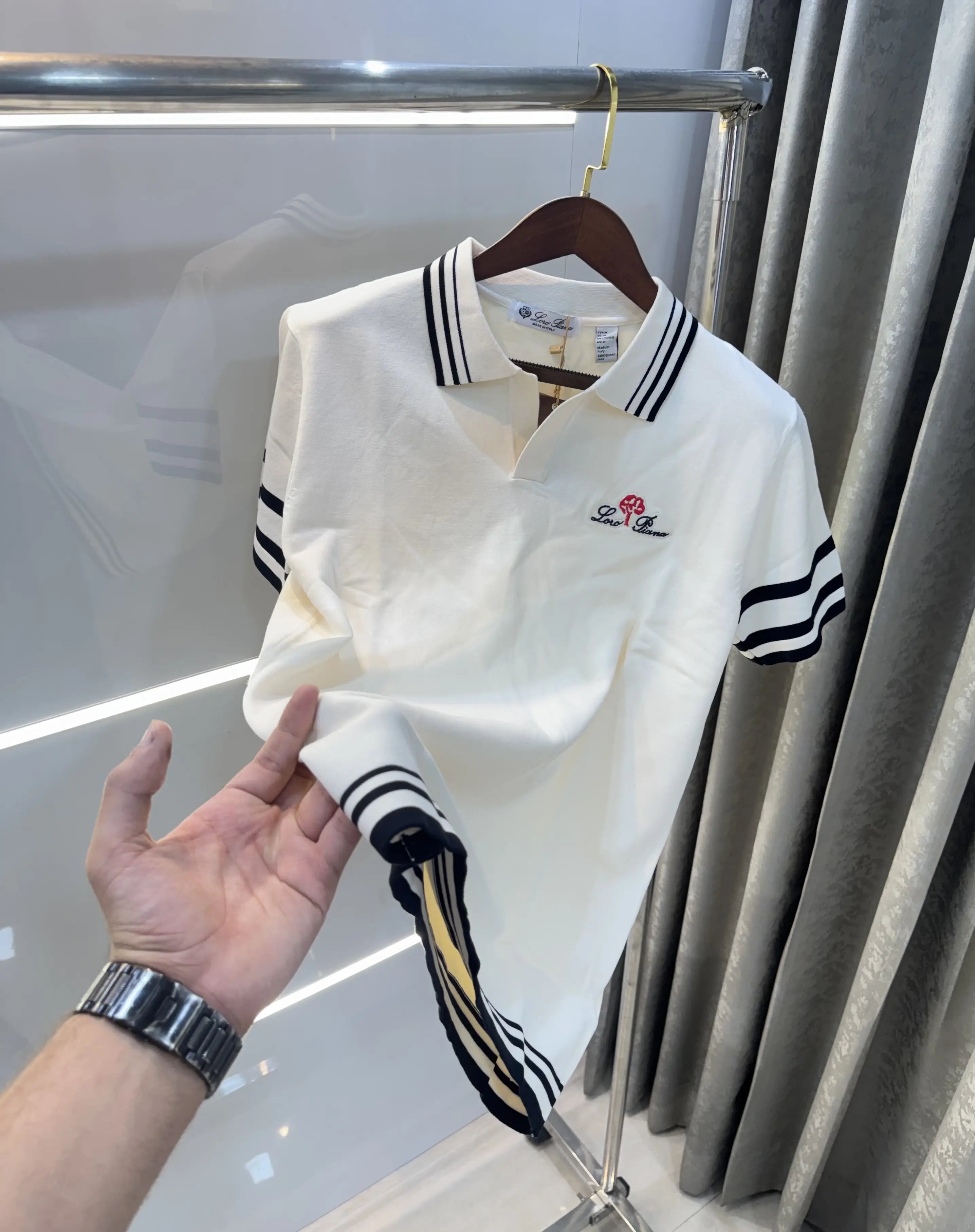 Loro Piana Cream Premium Polo T-shirt Main image