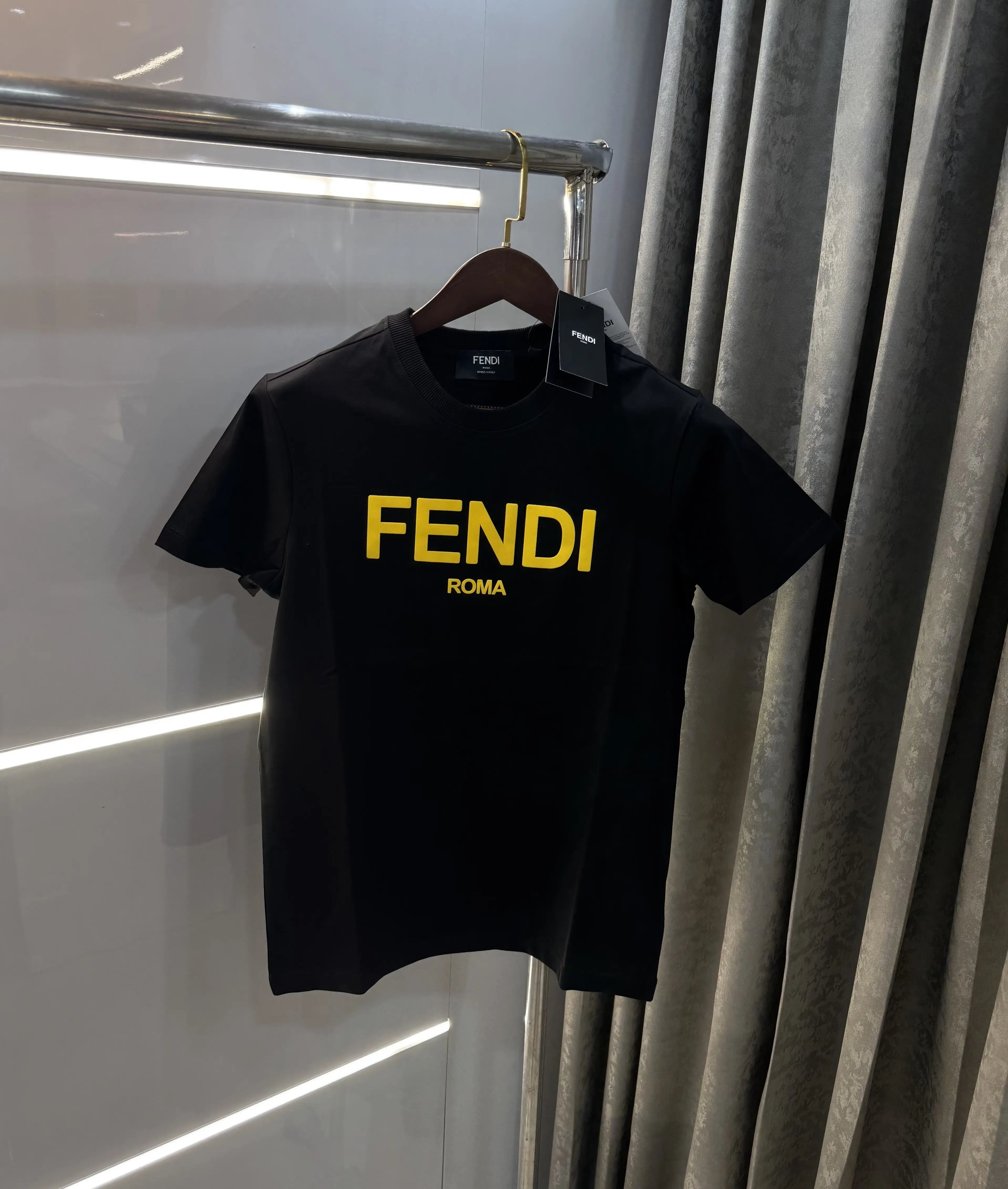 Fendi Black A Premium Classic T-Shirt