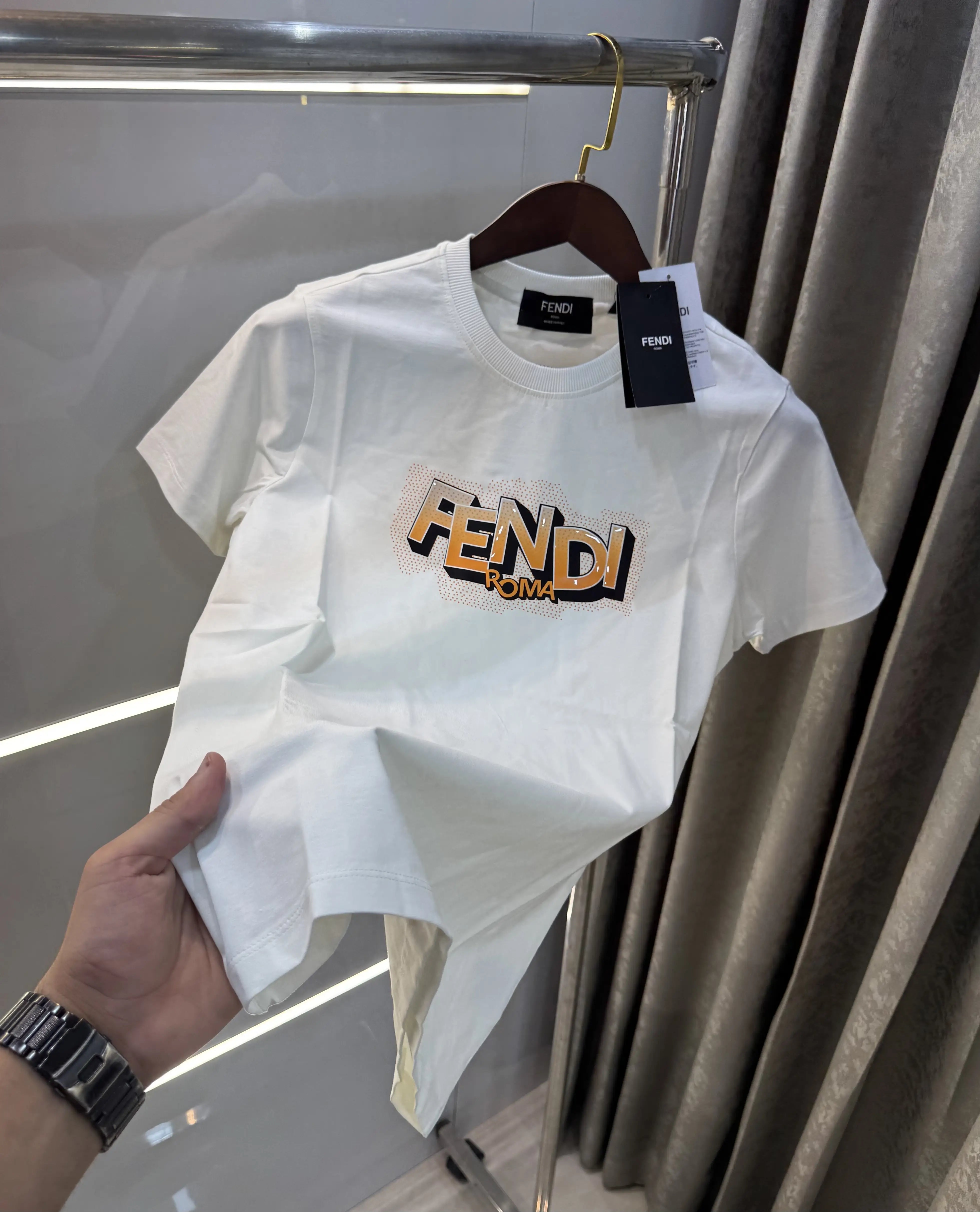 Fendi White Premium Classic T-Shirt Main image