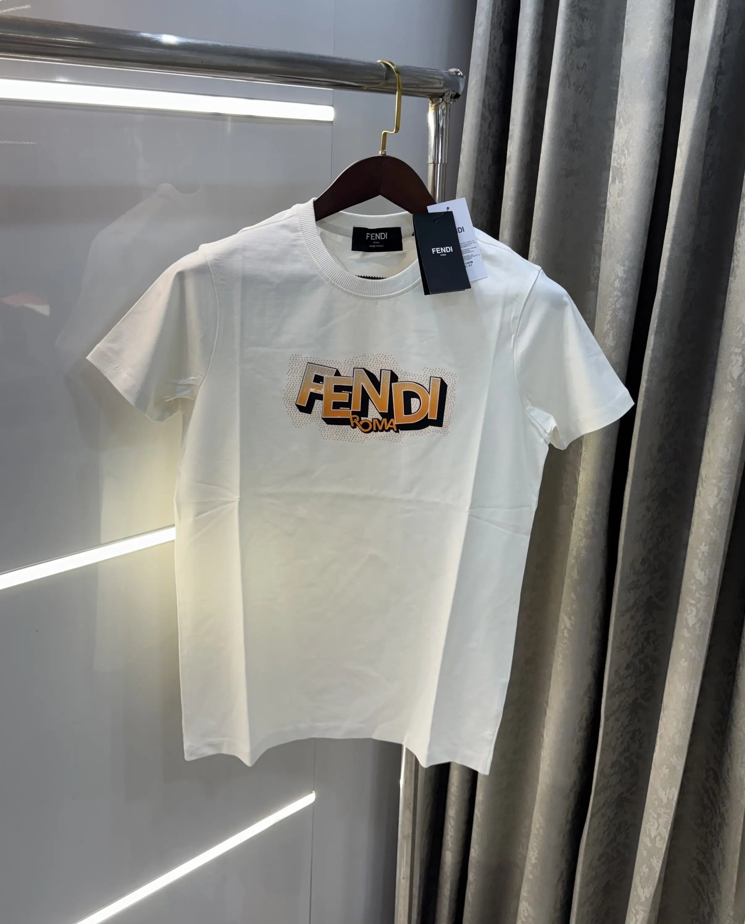 Fendi White Premium Classic T-Shirt Secondary image