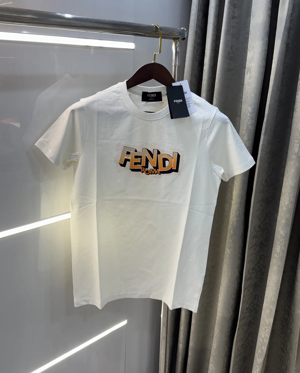 Fendi White Premium Classic T-Shirt