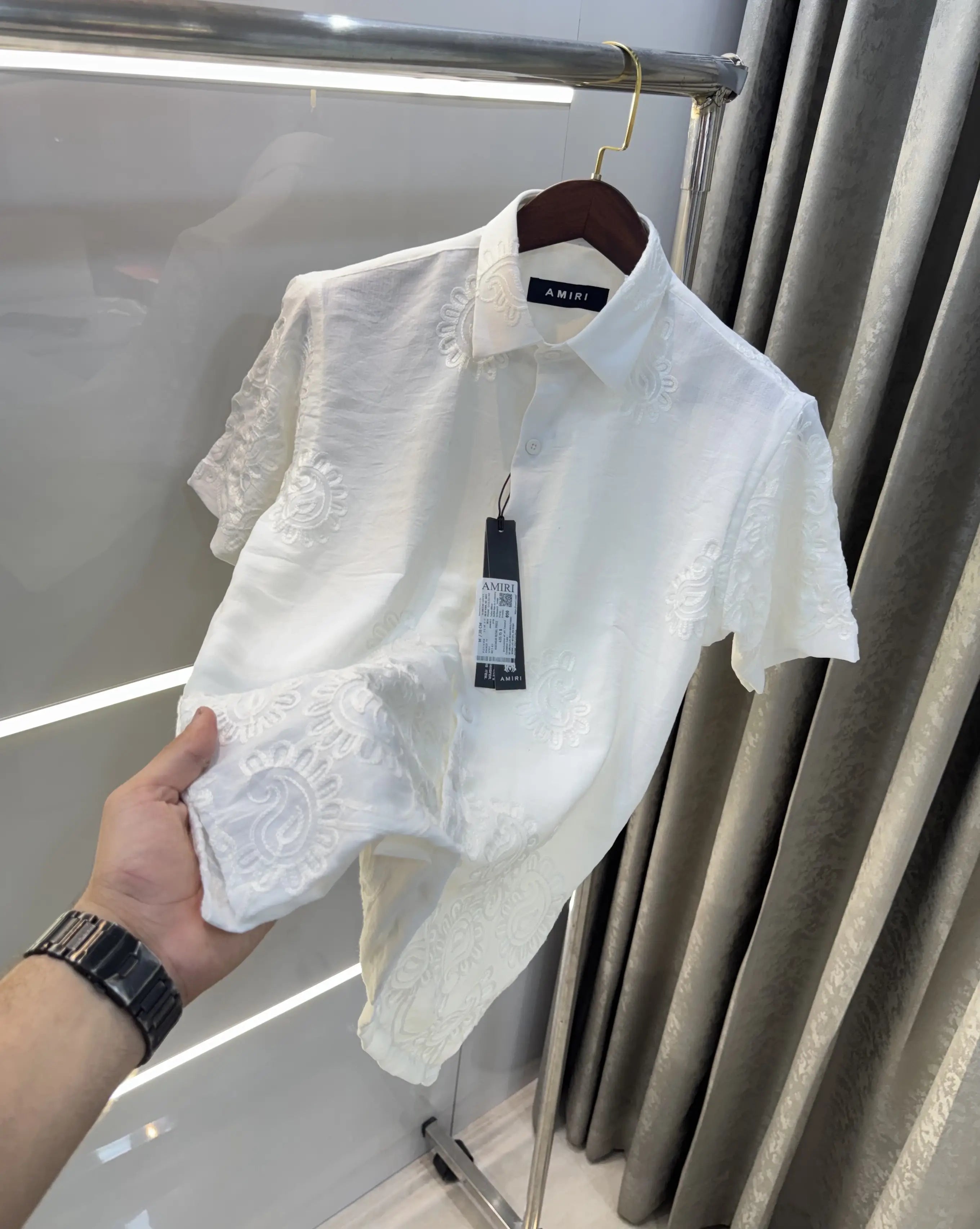 Amiri White Designer Premium Shirt Main image