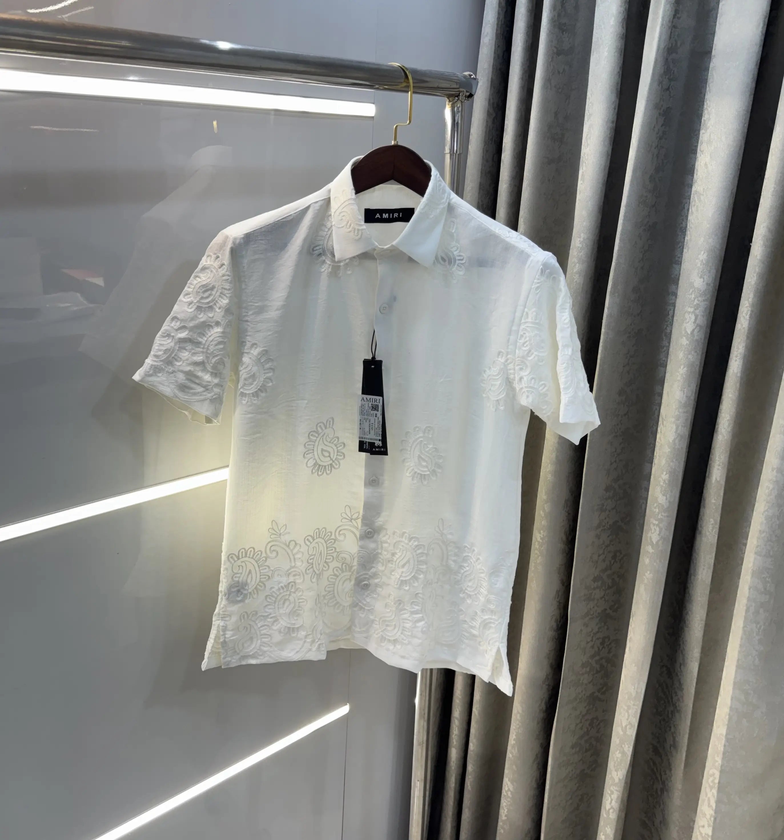 Amiri White Designer Premium Shirt Secondary image