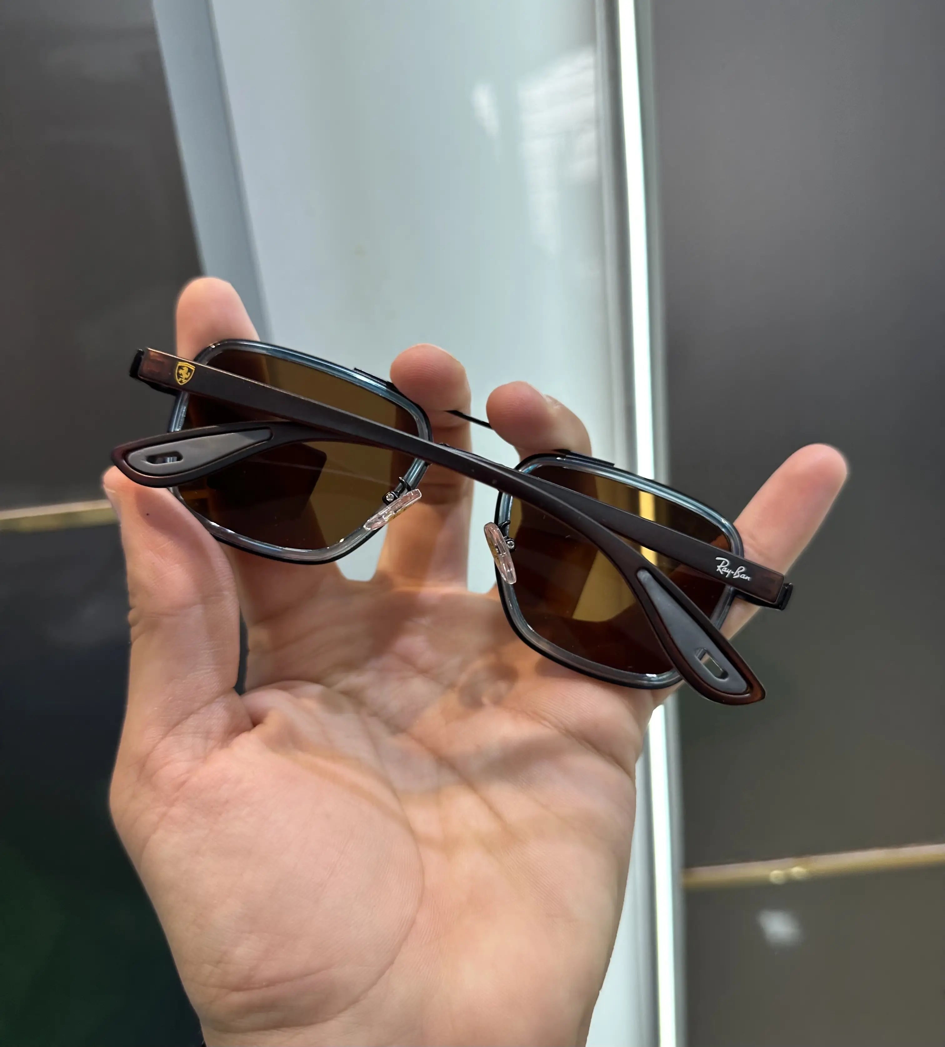 Ray Ban Blue Brown Premium Shades 06 Secondary image