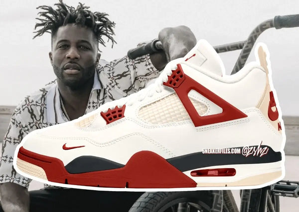 Nike Air Jordan Retro 4 NIGEL SYLVESTER SAIL CINNABAR