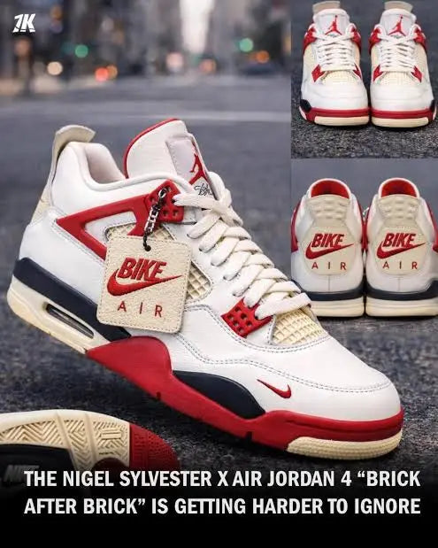 Nike Air Jordan Retro 4 NIGEL SYLVESTER SAIL CINNABAR