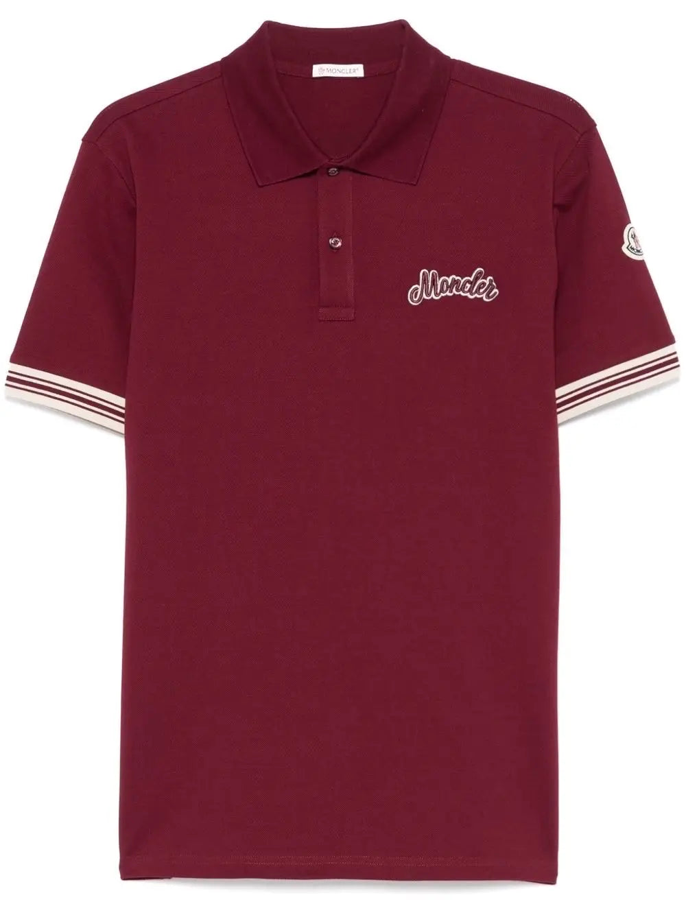 Moncler Maroon Logo Work Premium Polo T-shirt Main image