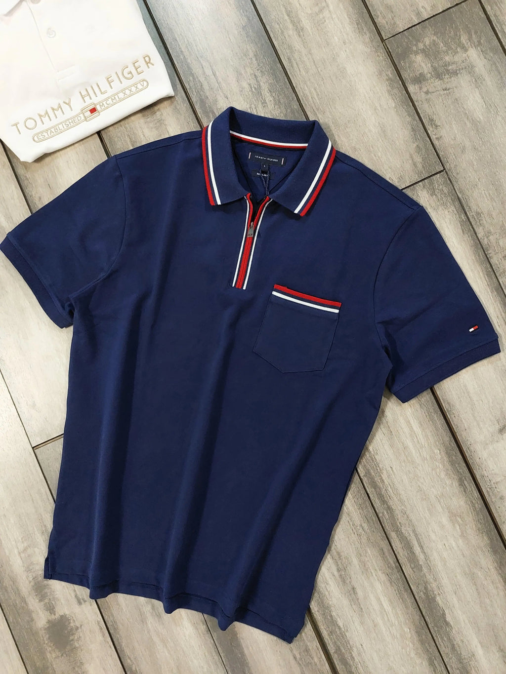Tommy Hilfiger Petrol Blue Premium Polo T-shirt