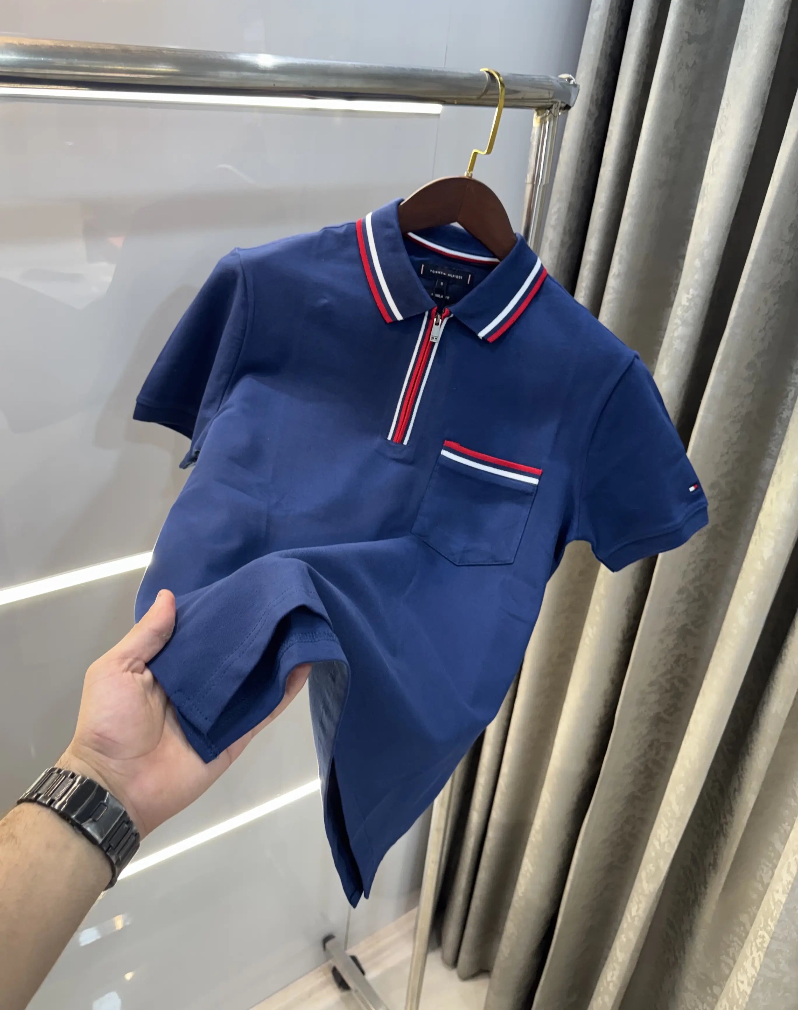 Tommy Hilfiger Petrol Blue Premium Polo T-shirt Secondary image
