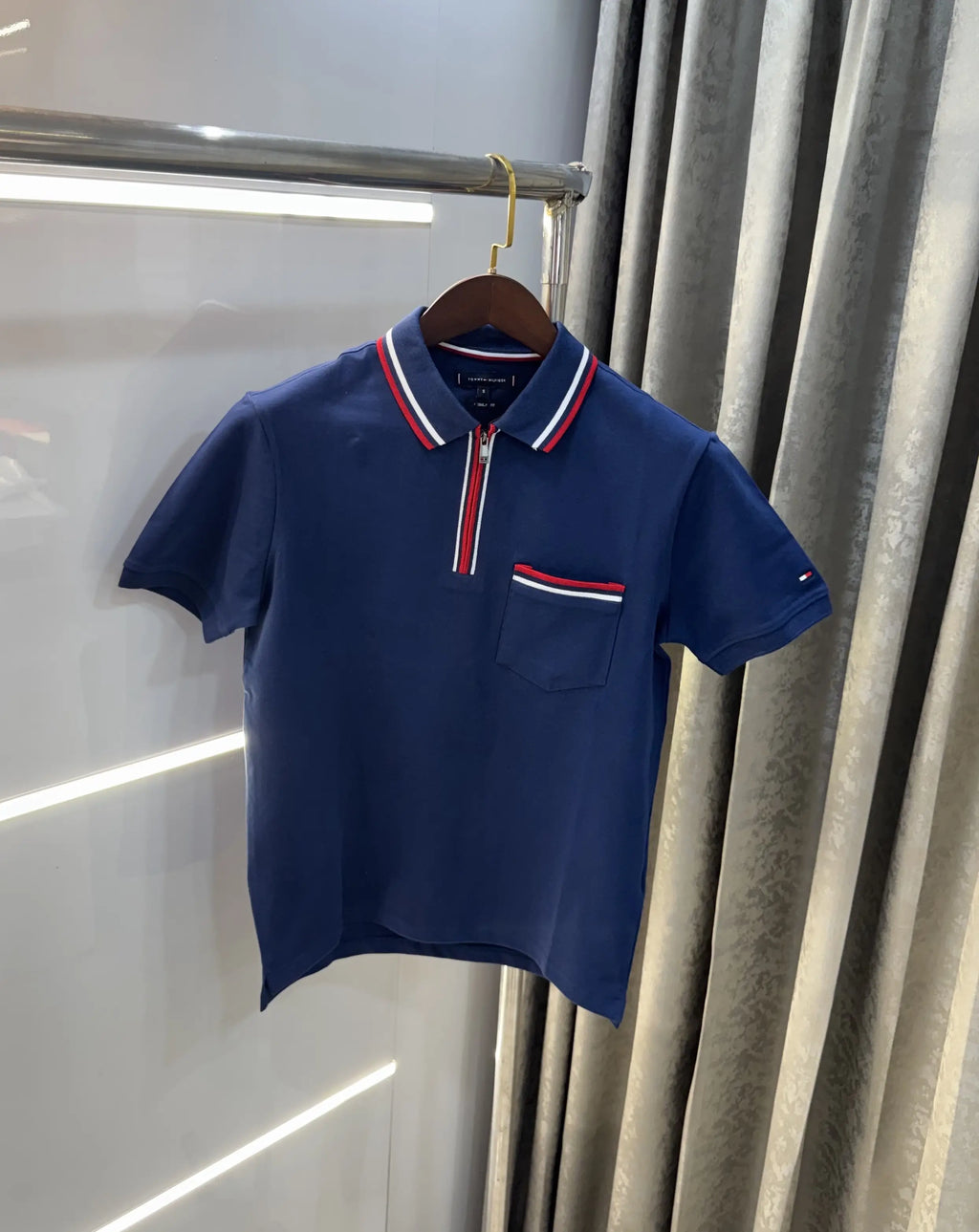 Tommy Hilfiger Petrol Blue Premium Polo T-shirt